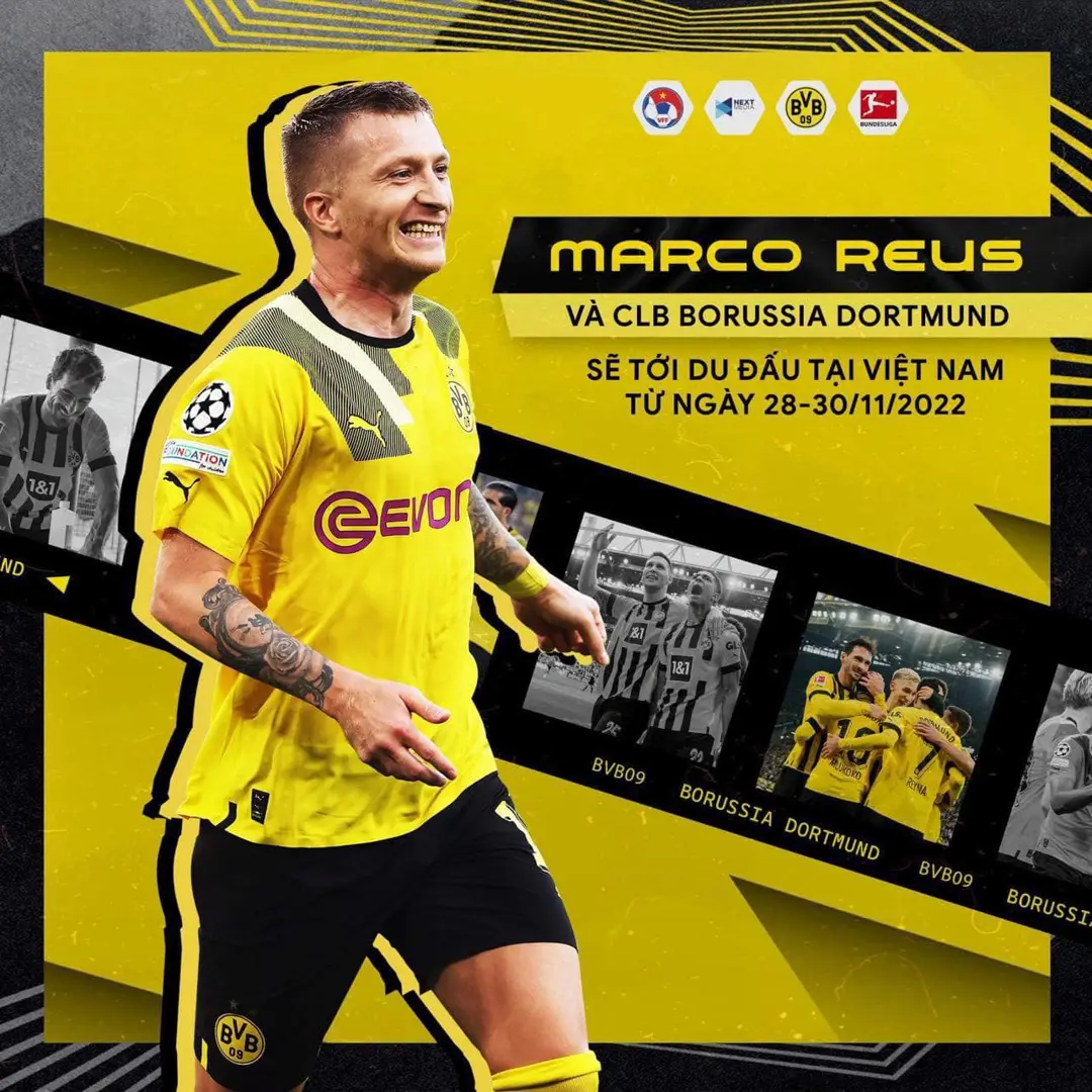  Marco Reus và Mats Hummels của CLB Borussia Dortmund sang Việt Nam