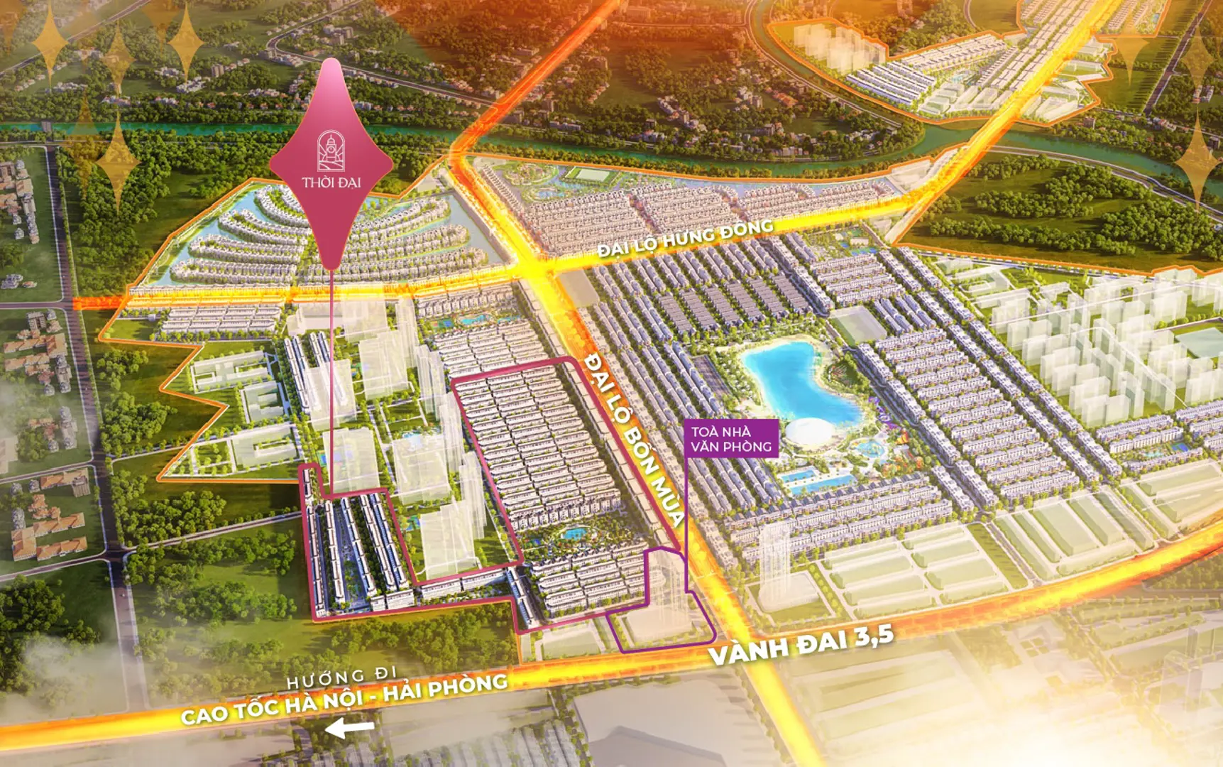 Vinhomes Ocean Park 3–The Crown được ưa chuộng vì giao thương sầm uất