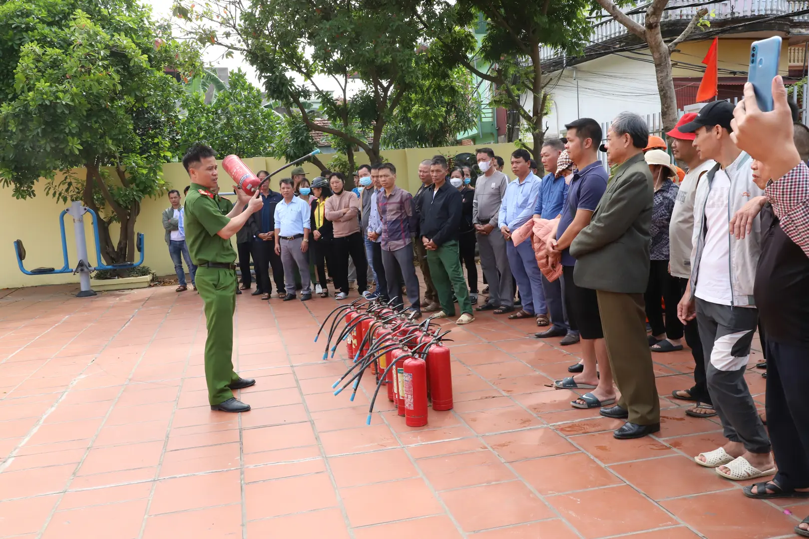 Công an huyện Thường Tín kiểm tra chấn chỉnh trong công tác PCCC