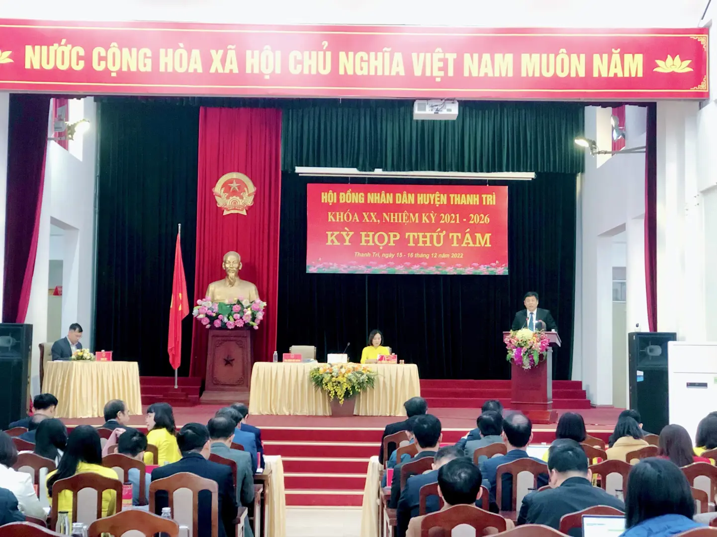 Khai mạc Kỳ họp thứ Tám - HĐND huyện Thanh Trì khoá XX