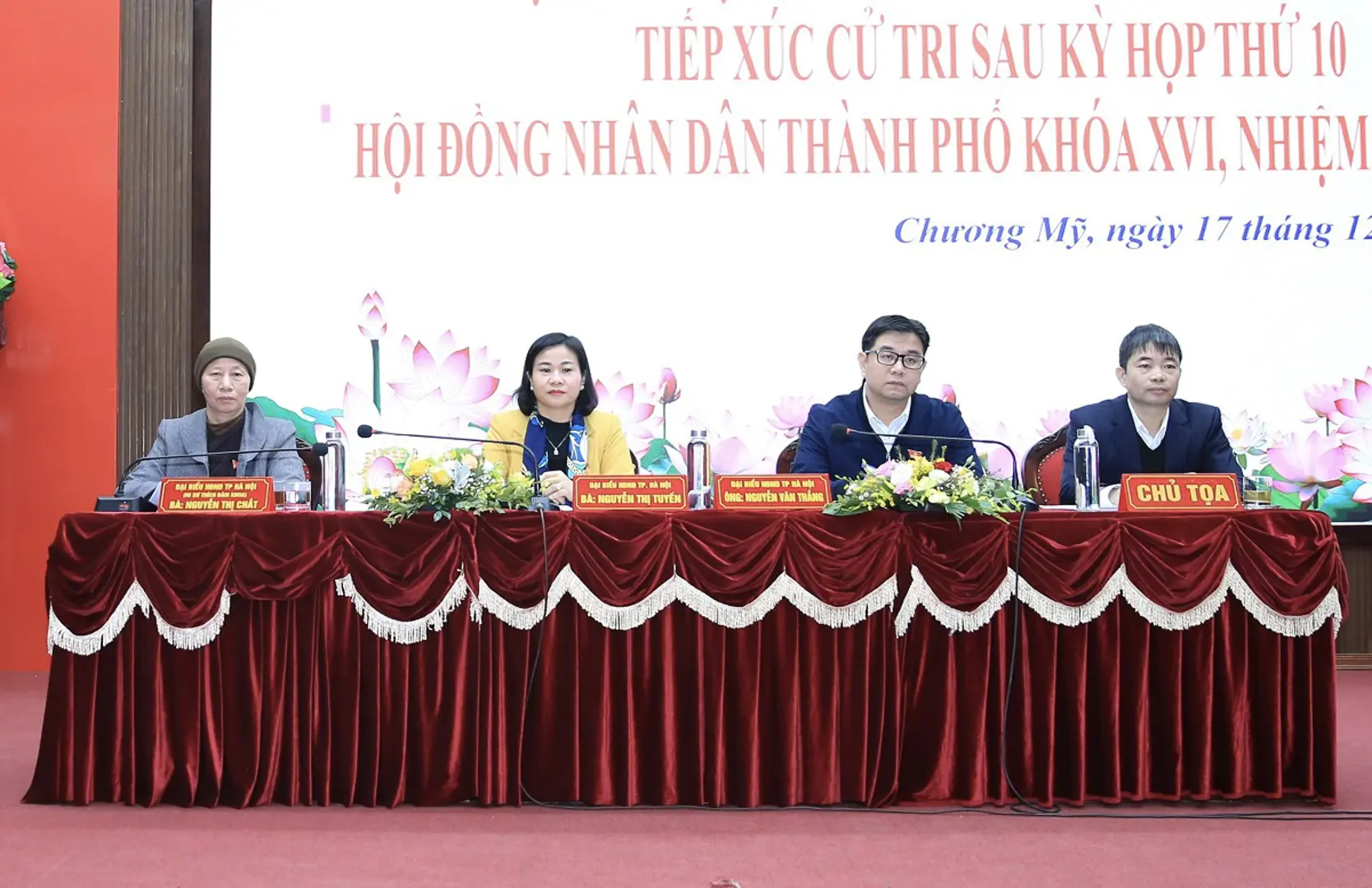 Đại biểu HĐND TP tiếp xúc cử tri huyện Chương Mỹ