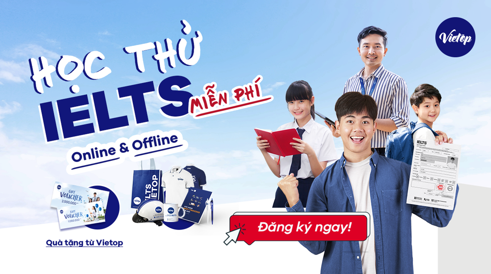 Vietop - Học thử IELTS hoàn toàn miễn phí