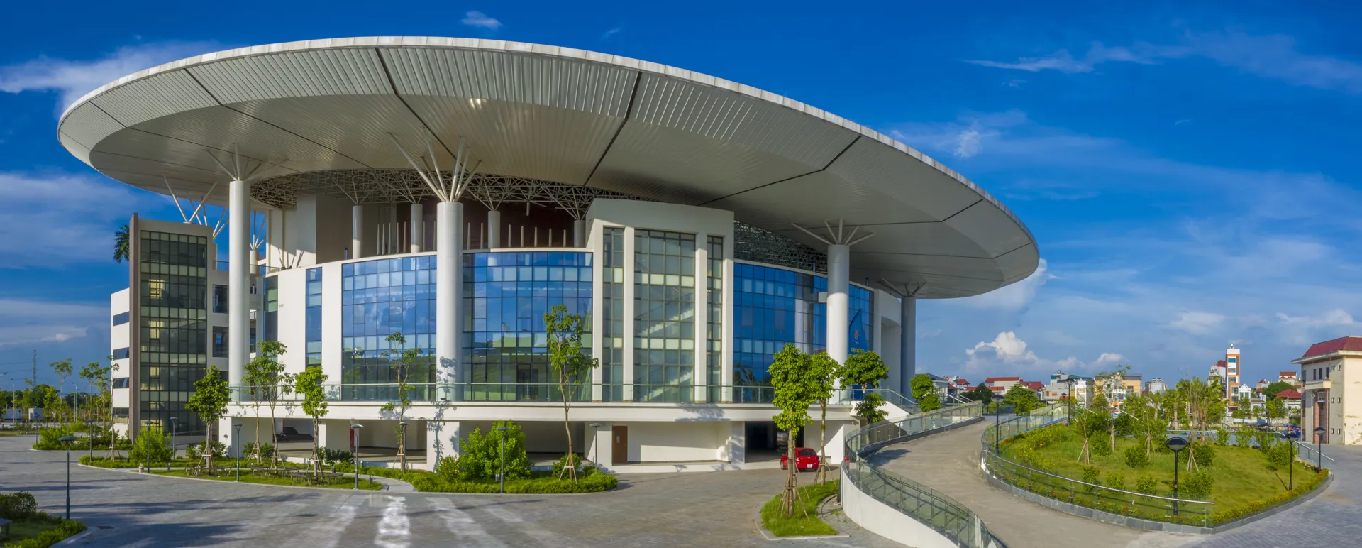 Công trình thi công xây lắp nhà văn hóa huyện Đông Anh, Hà Nội.