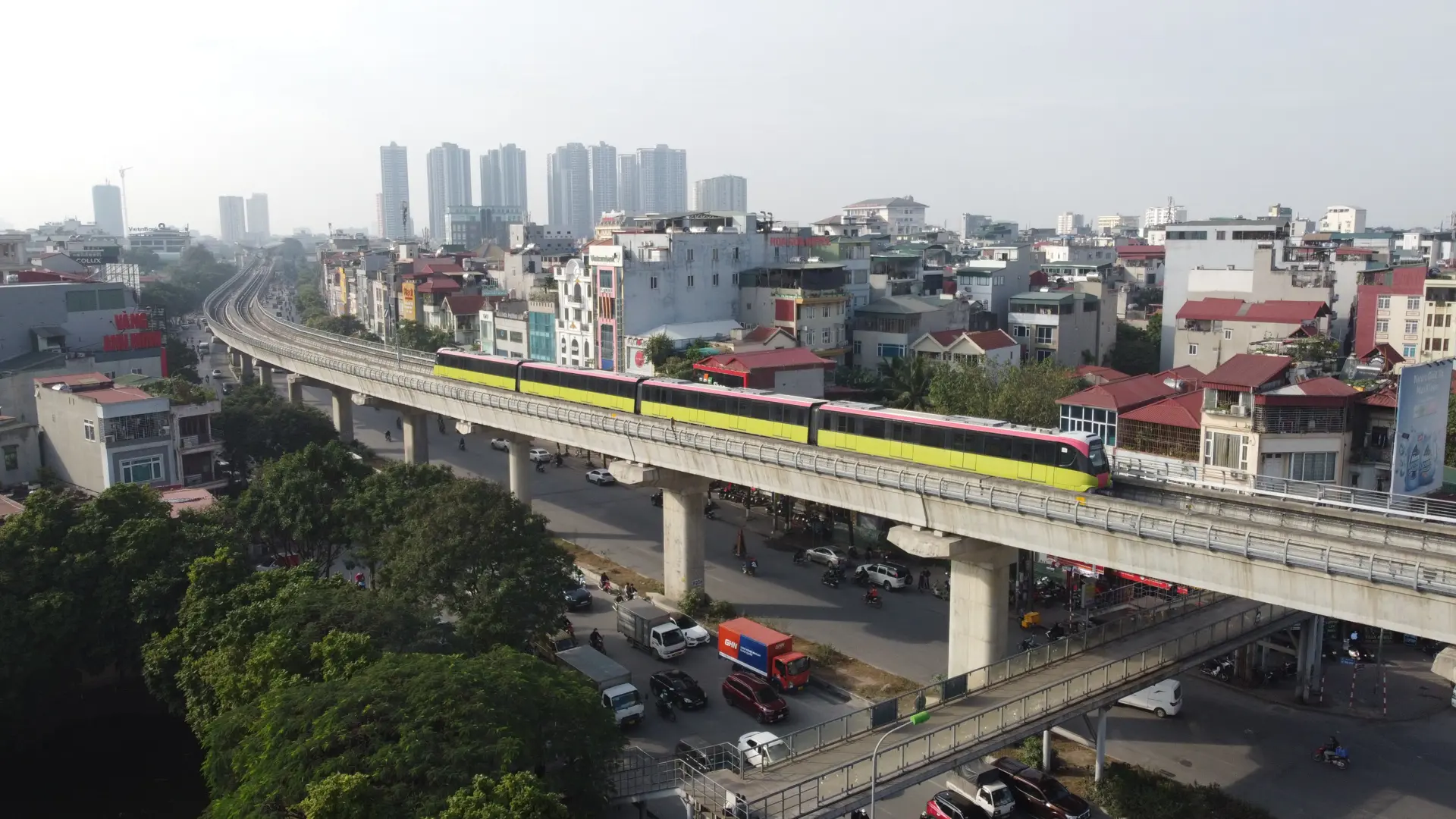 Hoàn thành chạy thử đoạn tuyến trên cao đường sắt Nhổn – ga Hà Nội