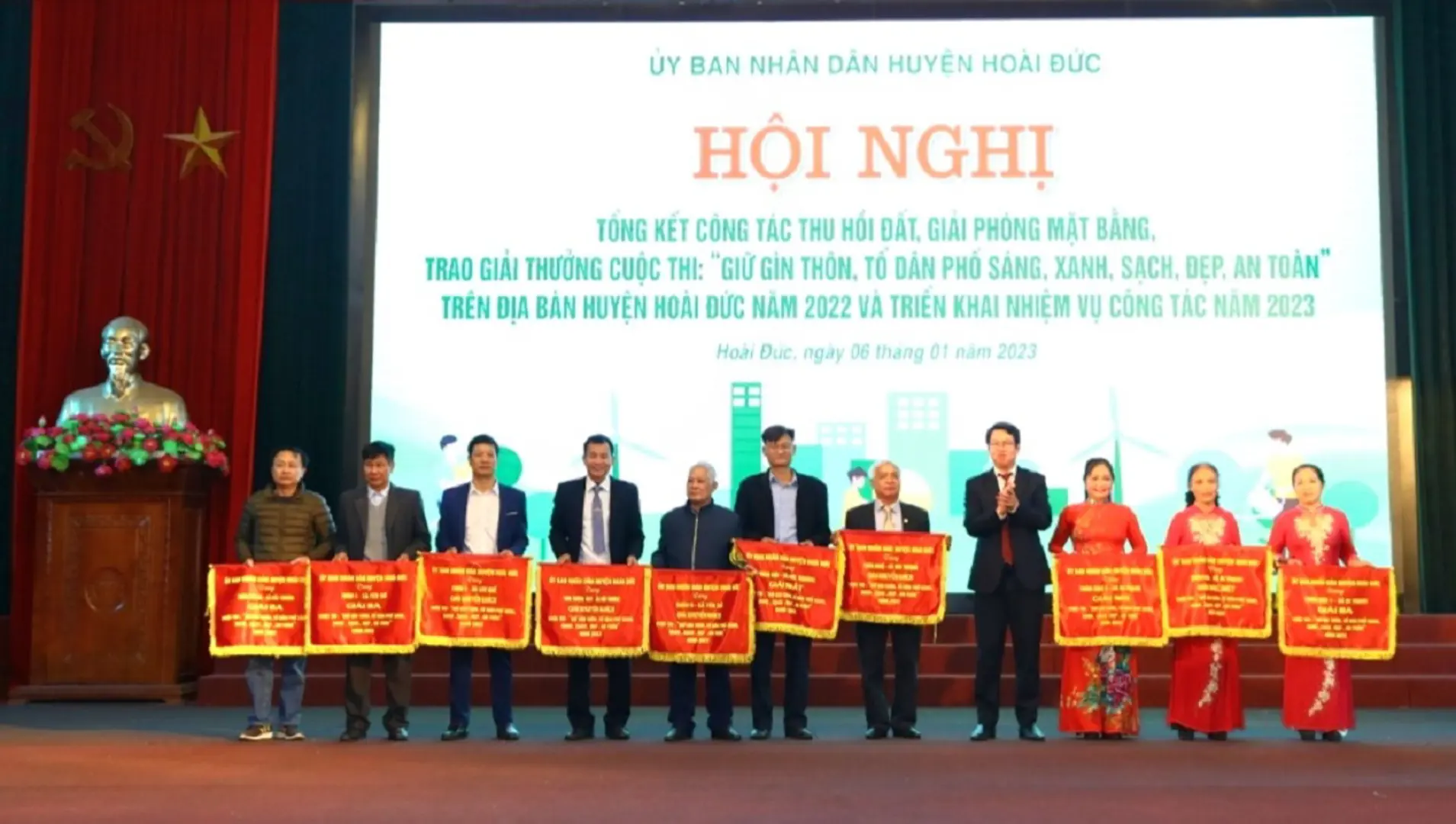 Huyện Hoài Đức:  “Giữ gìn thôn, tổ dân phố sáng, xanh, sạch, đẹp, an toàn”