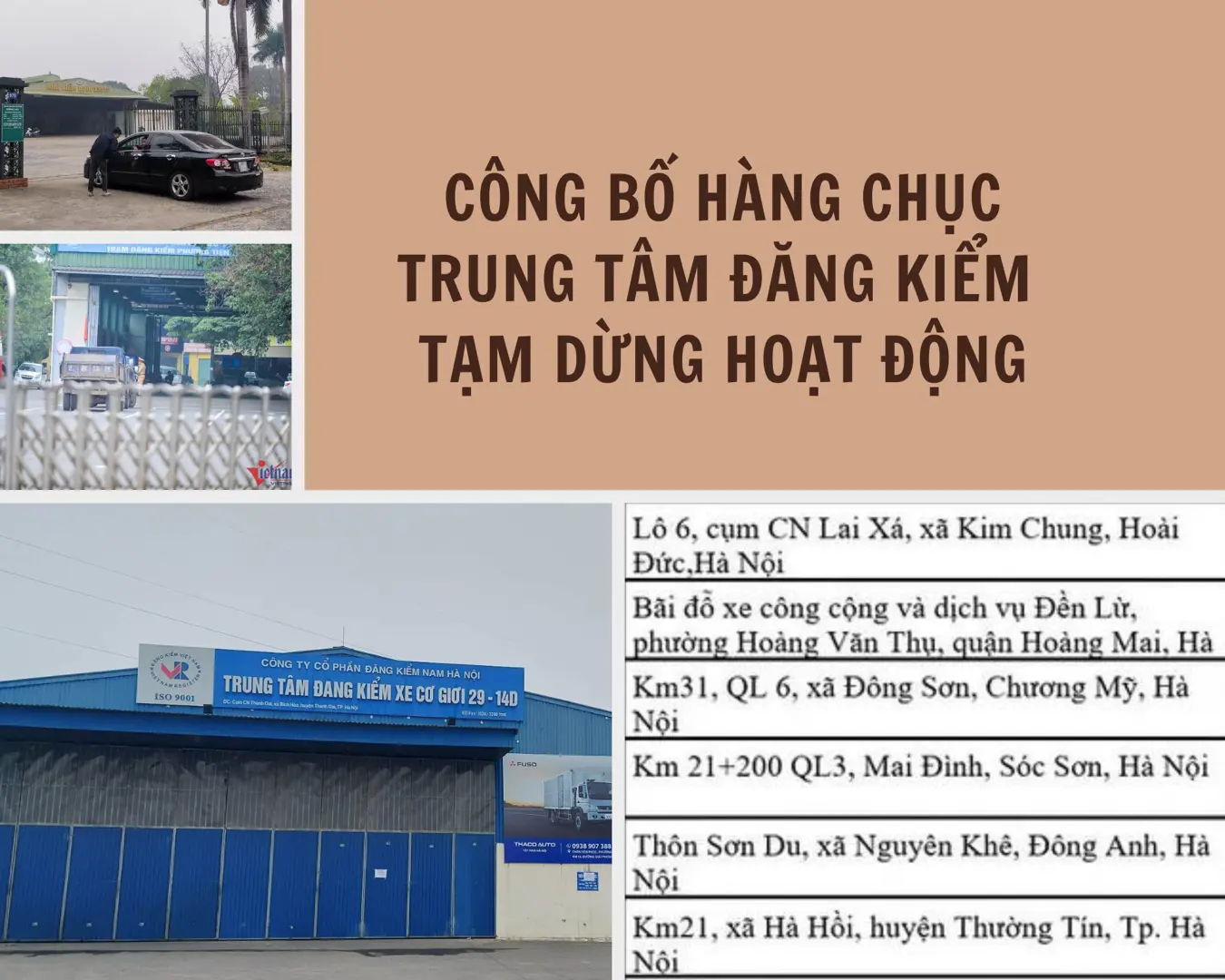 Podcast ngày 11/1: Công bố hàng chục trung tâm đăng kiểm tạm dừng hoạt động