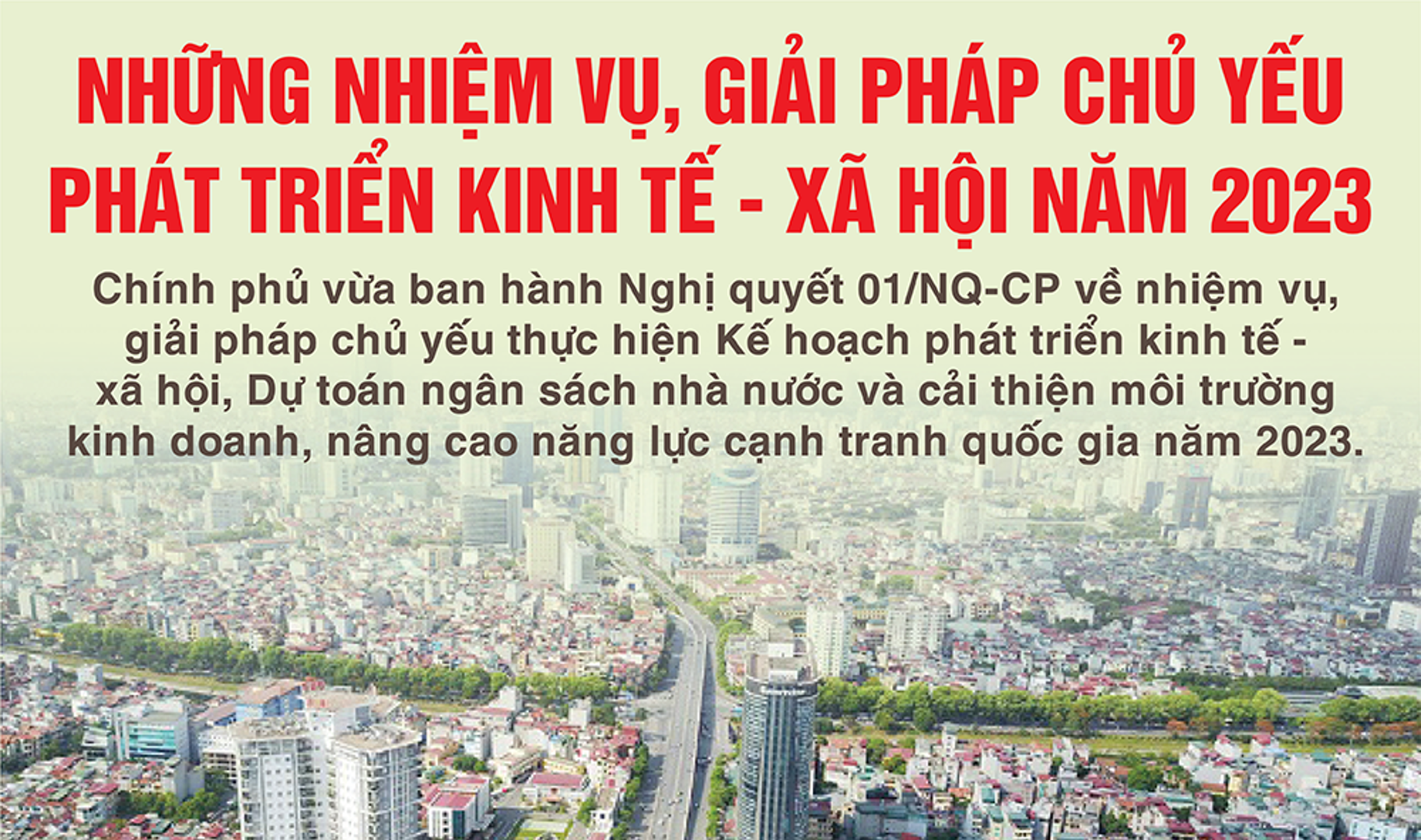 Nhiệm vụ, giải pháp chủ yếu phát triển kinh tế - xã hội năm 2023