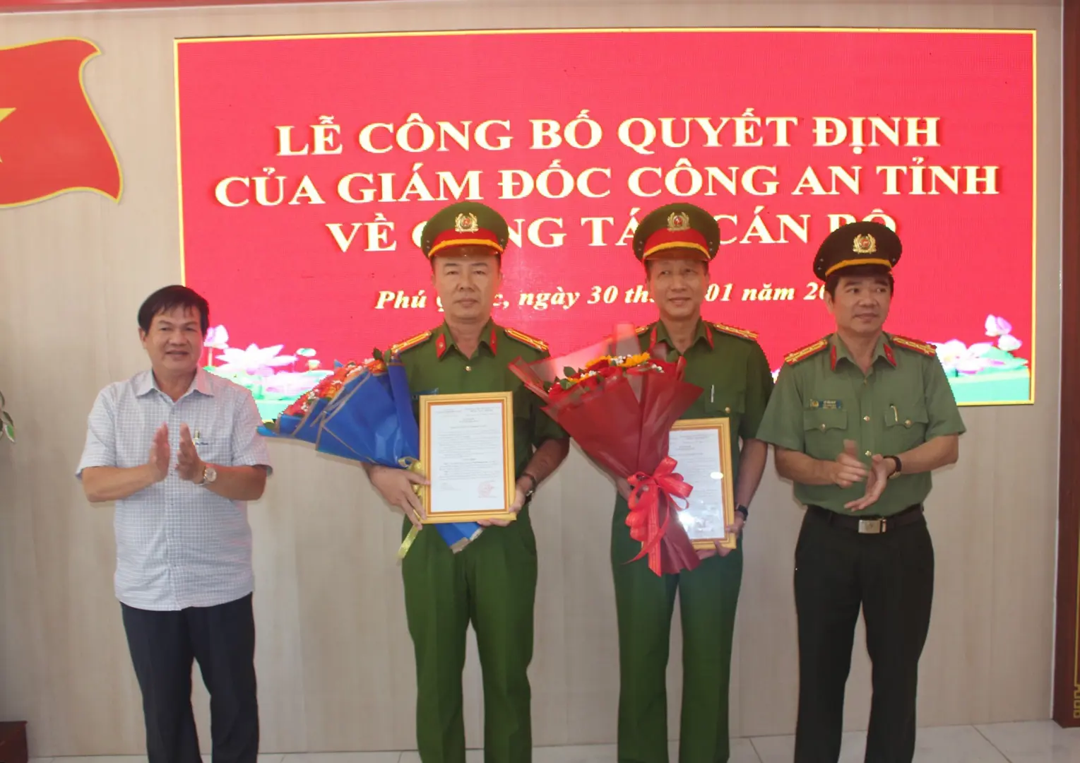 Kiên Giang: Điều động, bổ nhiệm trưởng Công an TP Phú Quốc