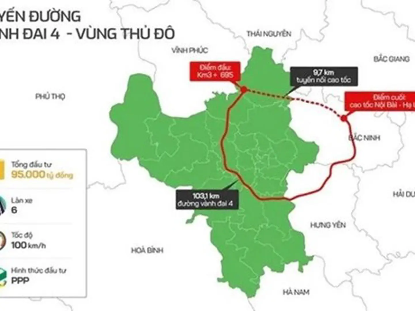 Hà Nội: Dự kiến khởi công dự án đường Vành đai 4 vào tháng 6/2023 