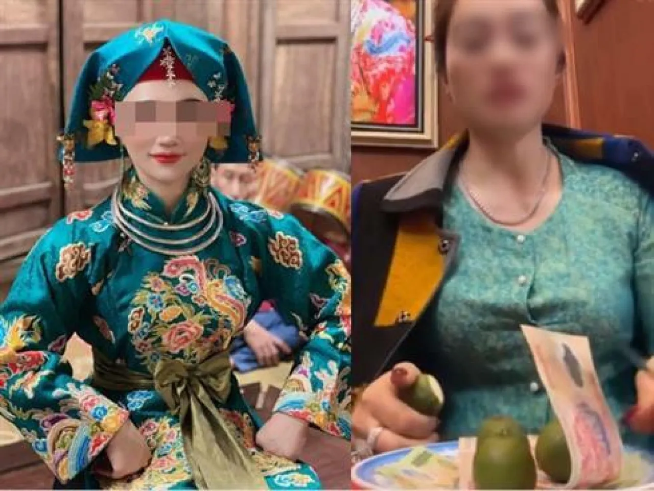 Clip ''cô đồng xem bói'' bằng việc bổ cau thu hút hàng triệu lượt xem trên TikTok. Nguồn: Internet