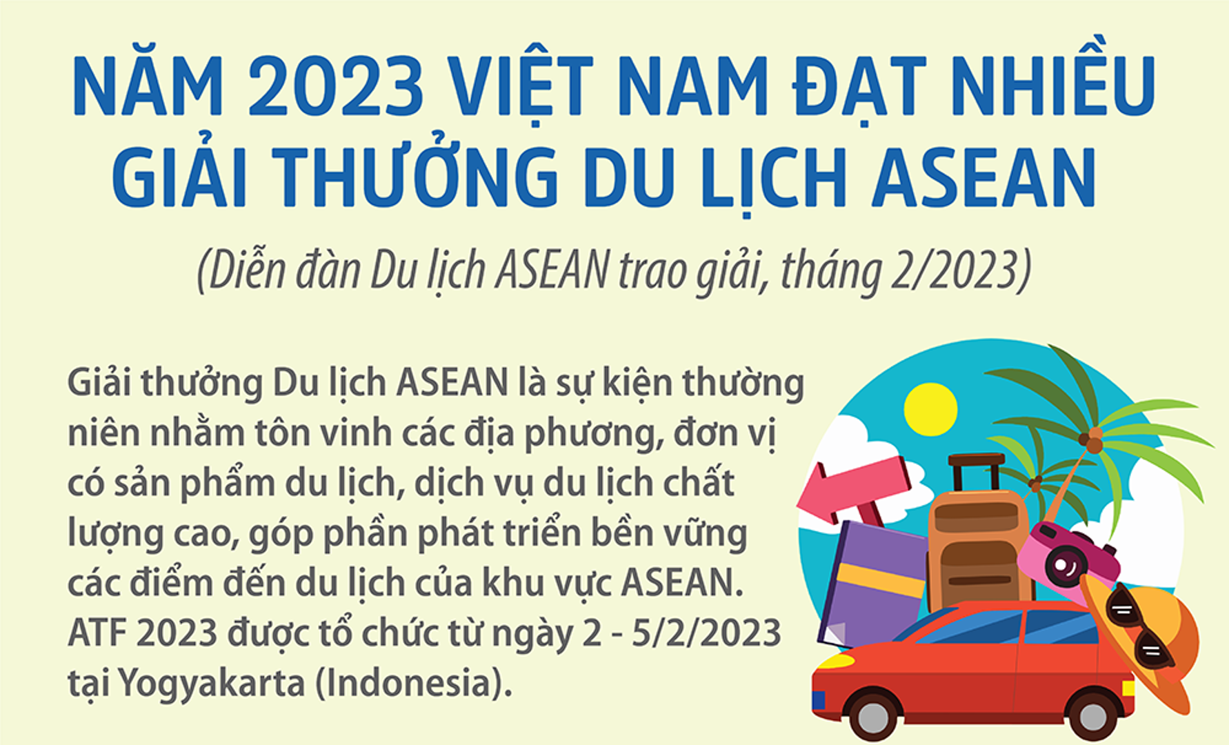 Giải thưởng Du lịch ASEAN năm 2023: Việt Nam chiến thắng nhiều hạng mục