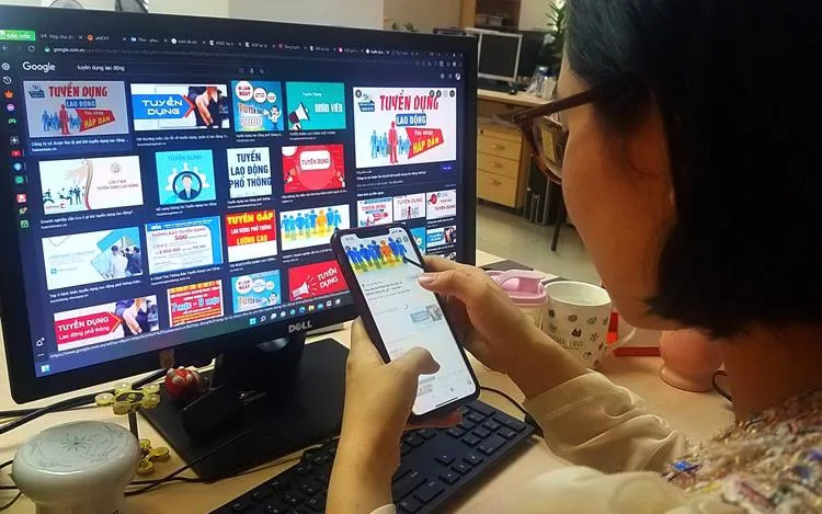 Ngày càng xuất hiện nhiều thủ đoạn lừa đảo tinh vi khi tuyển cộng tác viên làm việc online. Ảnh: Anh Trang