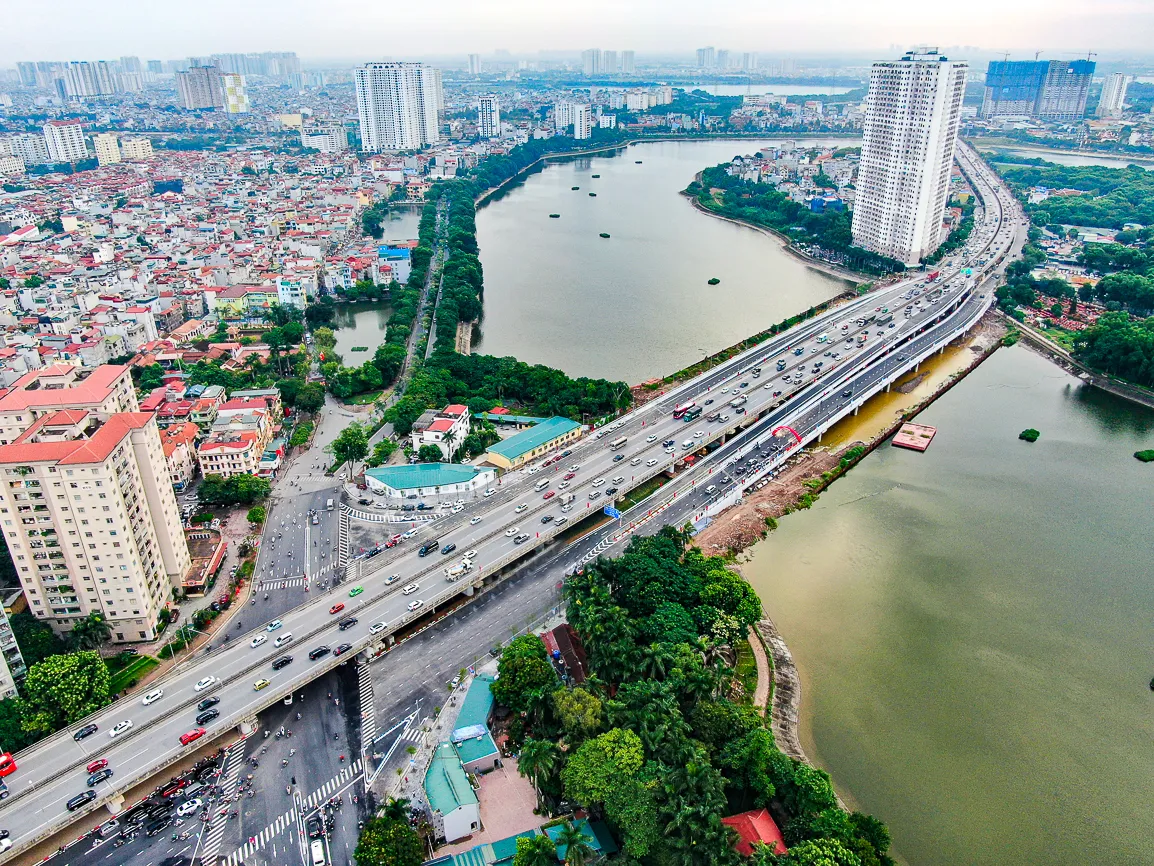 Quận Hoàng Mai ngày càng phát triển. Ảnh: Hữu Thắng