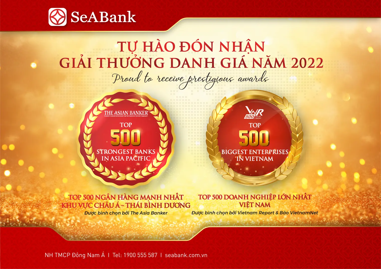 SeABank được vinh danh trong nhiều bảng xếp hạng uy tín tại Việt Nam, khu vực