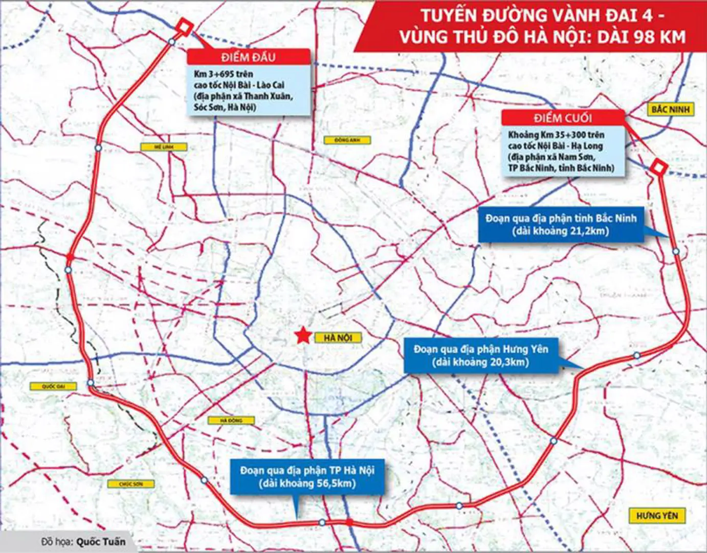 Hà Nội xây dựng 13 khu tái định cư phục vụ GPMB đường Vành đai 4