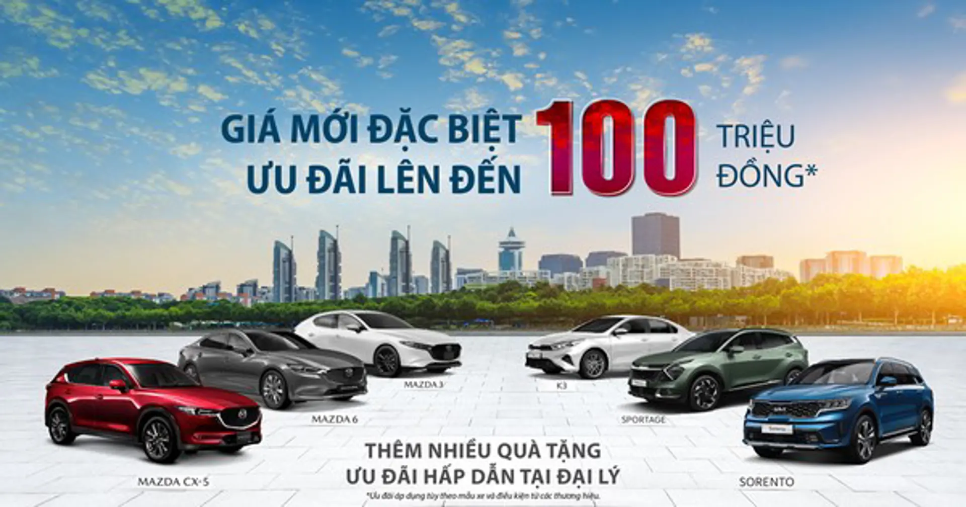 THACO AUTO tăng ưu đãi cho các dòng xe Kia và Mazda