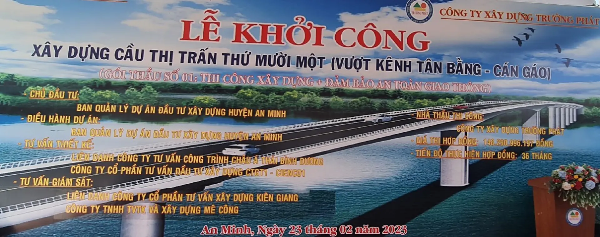 Kiên Giang: Xây cầu 200 tỷ nối 2 bờ Đông – Tây huyện An Minh