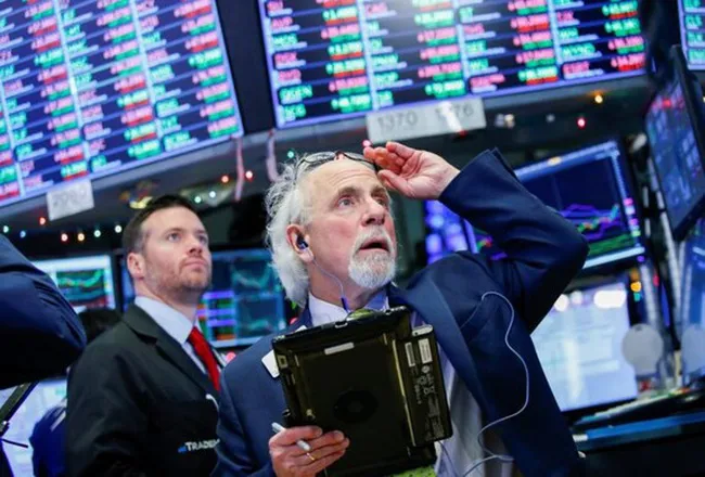 Nhà giao dịch chứng khoán Mỹ tạiNewYork. Ảnh: CNBC