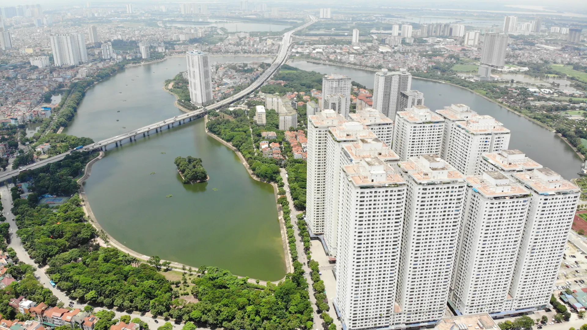 Quận Hoàng Mai ngày càng phát triển. Ảnh: Hữu Thắng