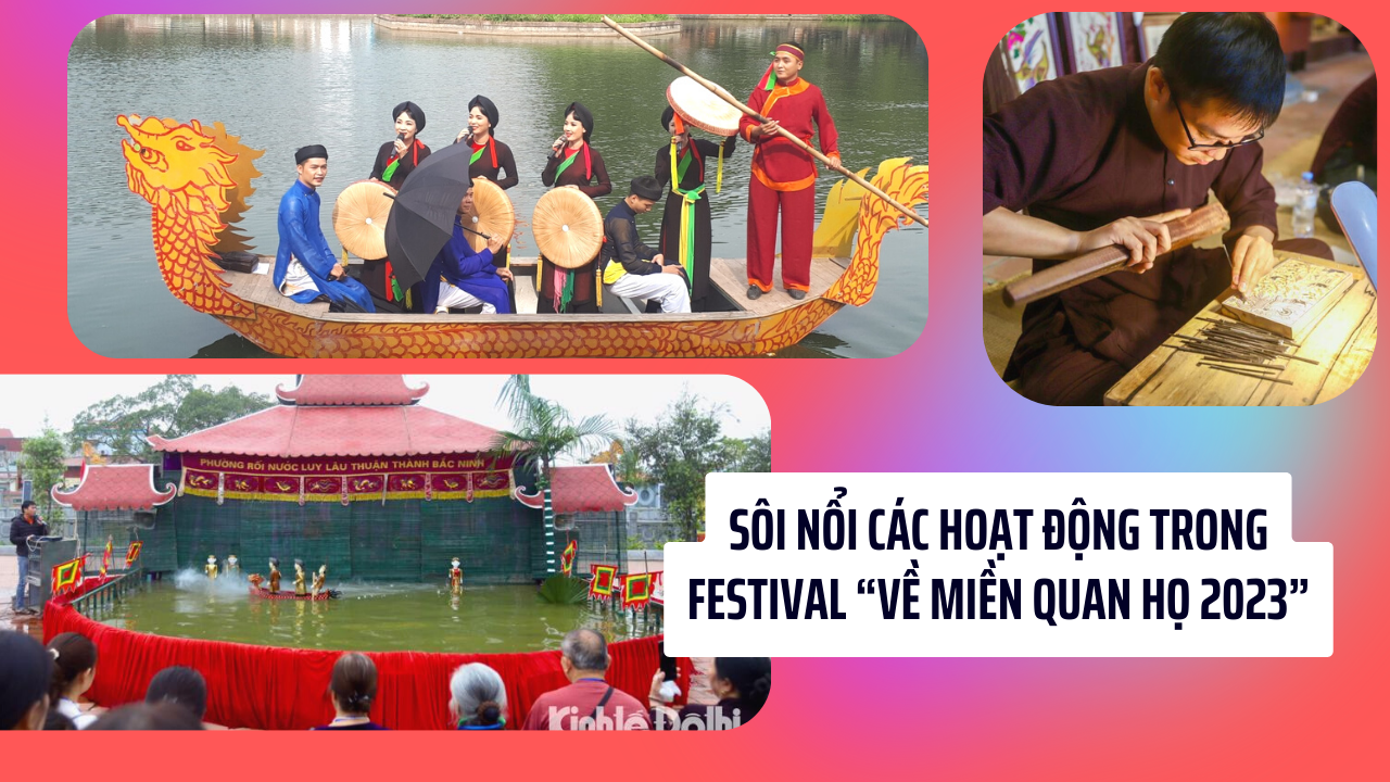 Sôi nổi các hoạt động trong Festival “Về miền quan họ 2023”