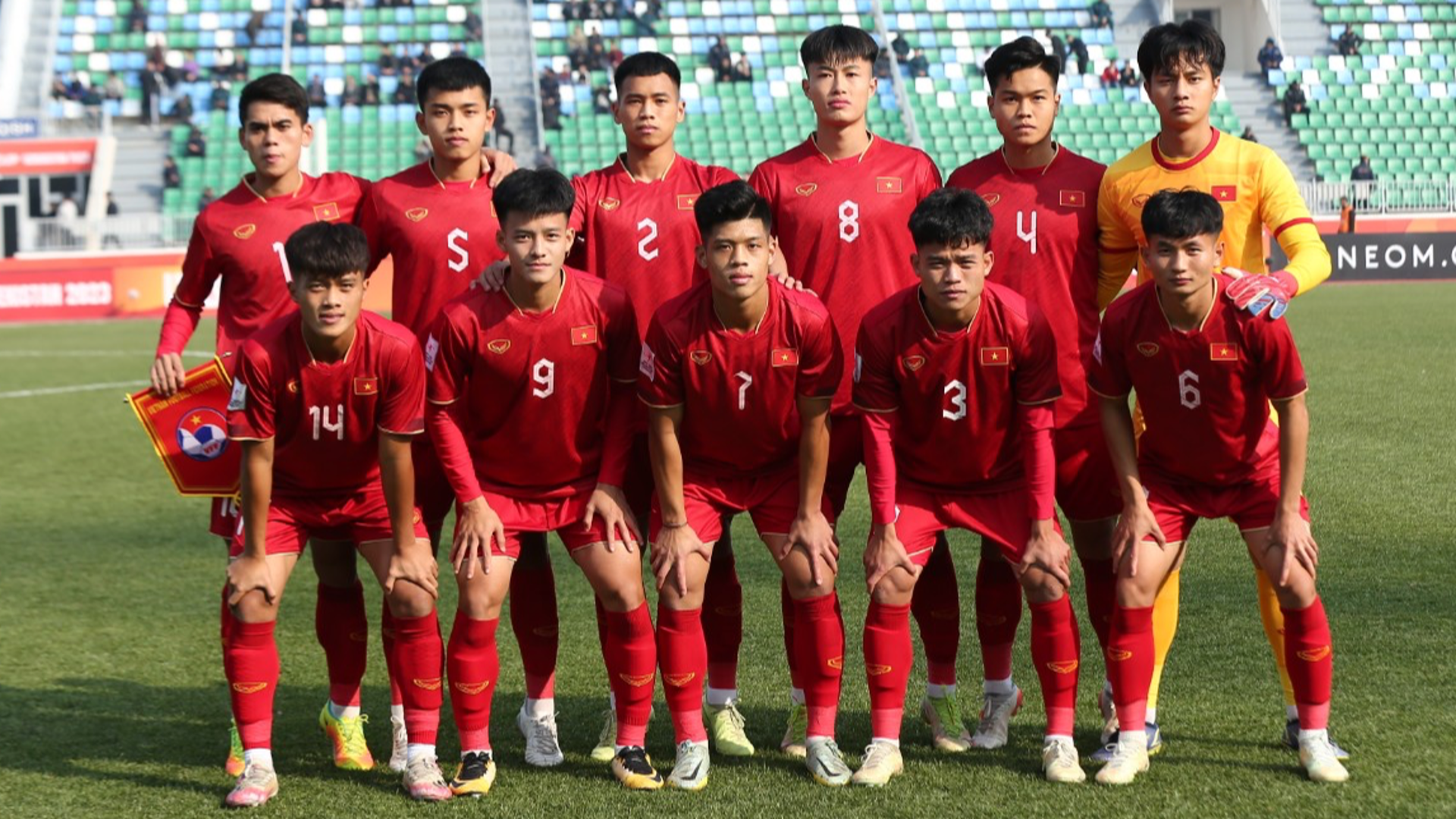 Bảng xếp hạng U20 châu Á 2023: U20 Việt Nam tạm thời dẫn đầu bảng B