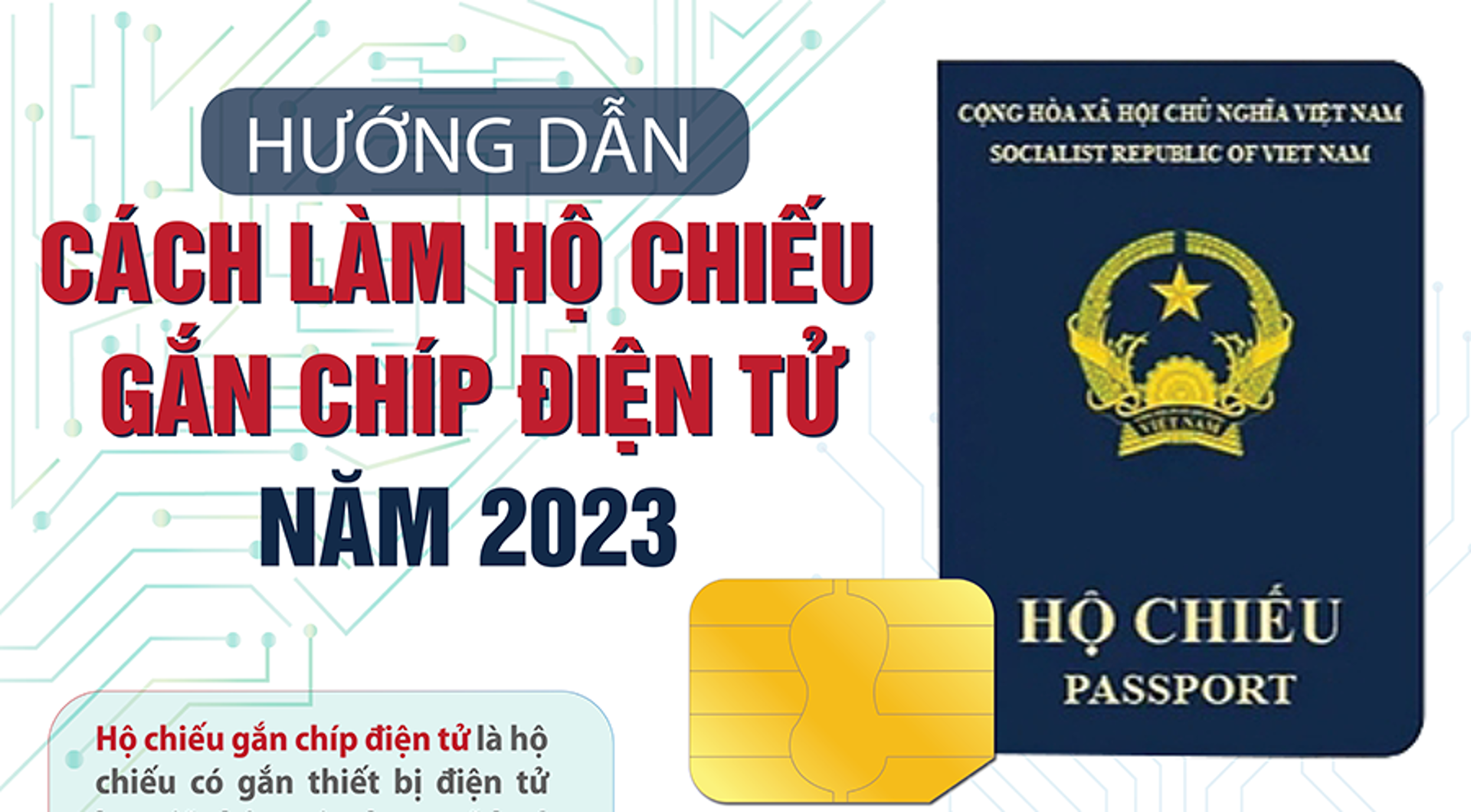 Chi tiết hướng dẫn cách làm hộ chiếu gắn chíp điện tử năm 2023