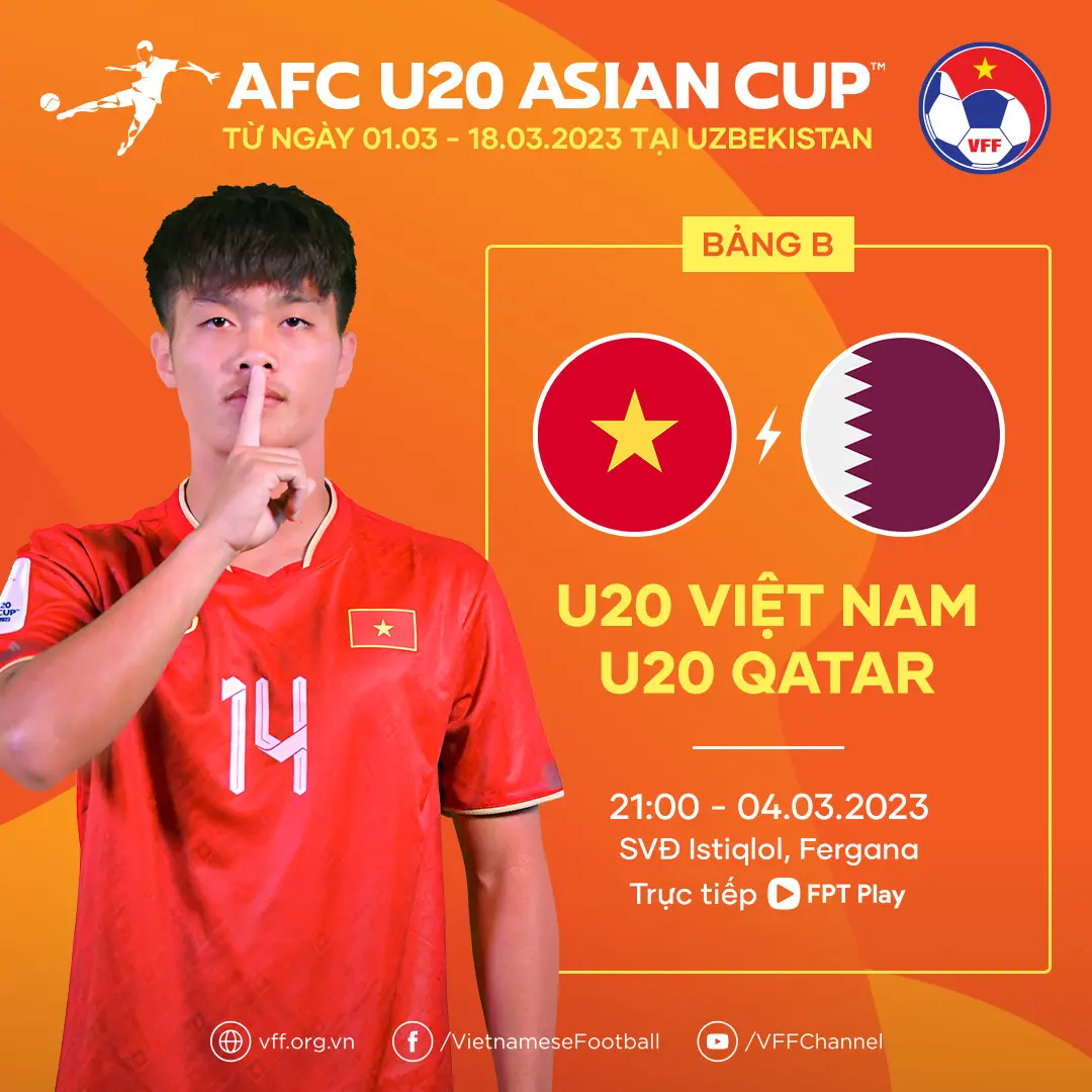 Trực tiếp U20 Việt Nam - U20 Qatar: 3 điểm và tấm vé vào tứ kết?