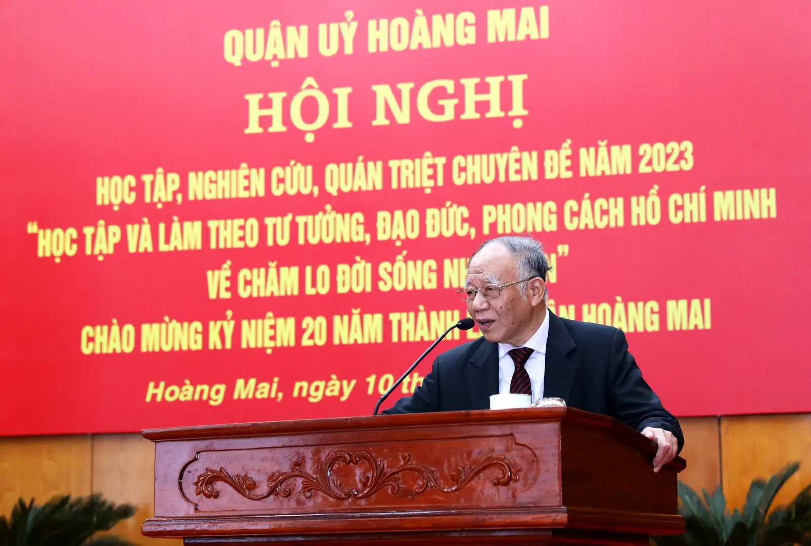 Gần 3.000 đảng viên quận Hoàng Mai được quán triệt chuyên đề học Bác năm 2023