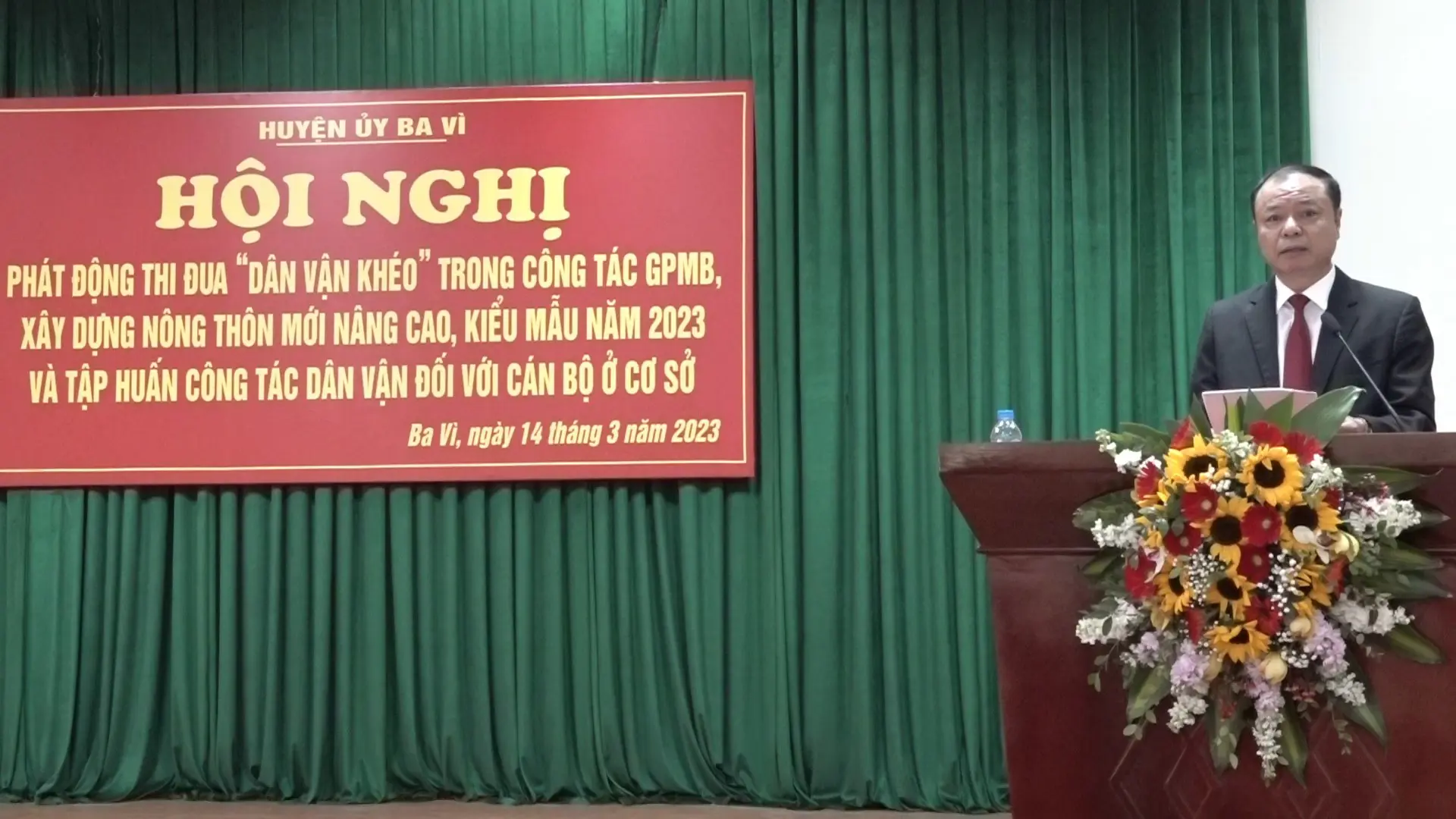 Huyện Ba Vì: Phát động thi đua “Dân vận khéo” trong giải phóng mặt bằng