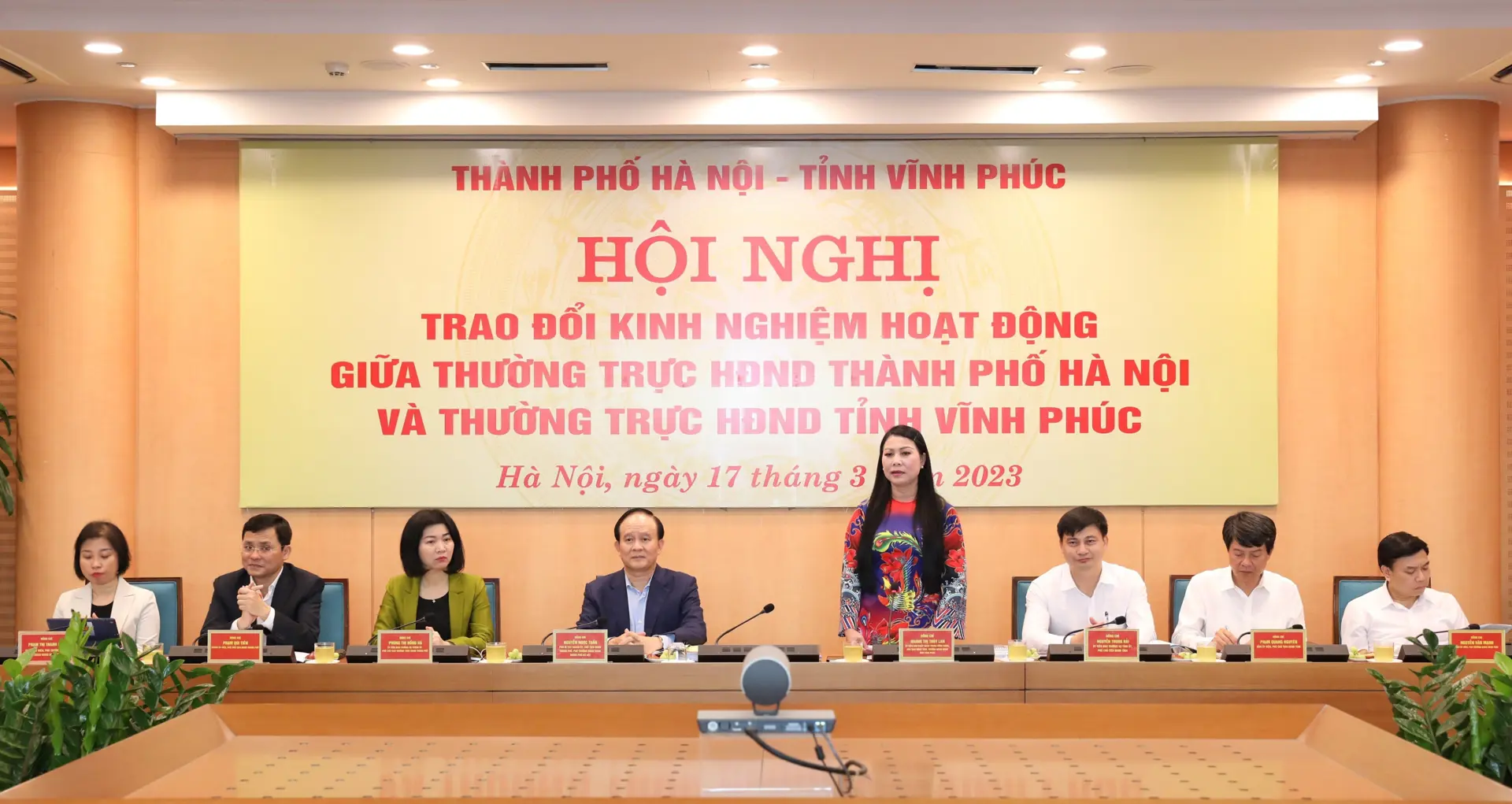 HĐND TP Hà Nội- Vĩnh Phúc trao đổi kinh nghiệm ban hành cơ chế chính sách