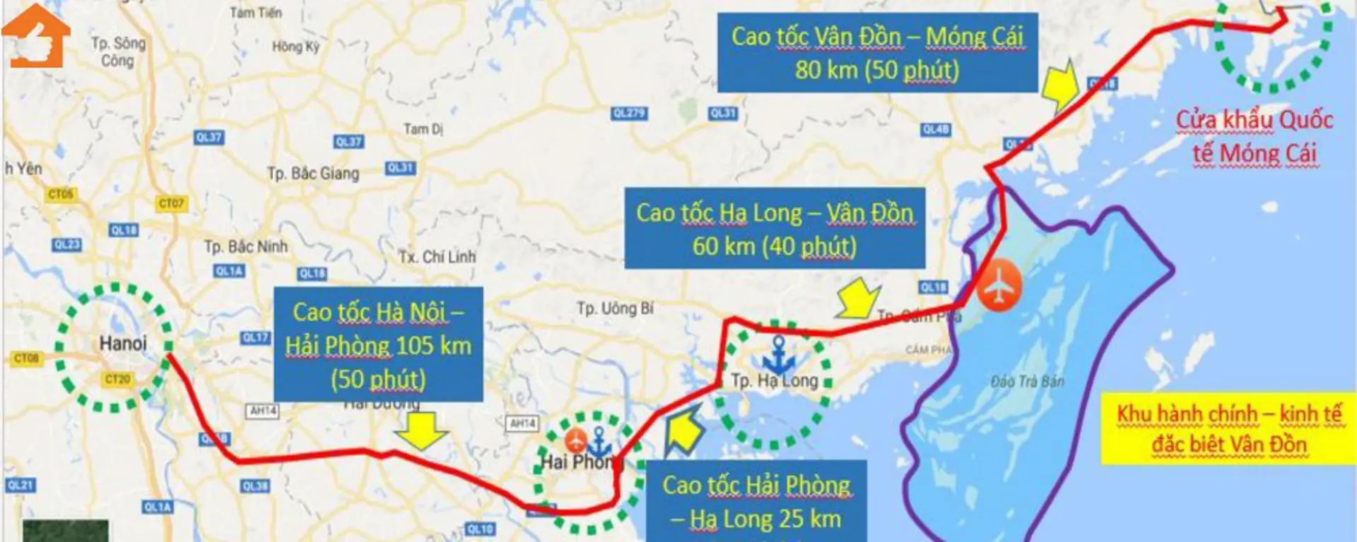 Quảng Ninh có hai cao tốc quy hoạch mới đi Hà Nội, Lạng Sơn, Cao Bằng