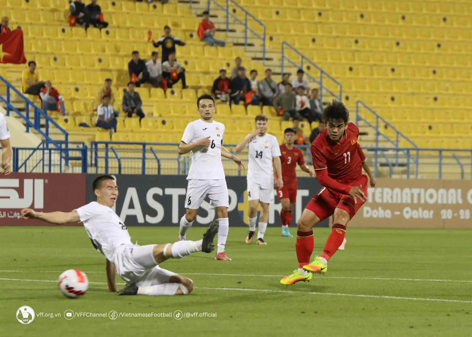 Thua cả 3 trận, U23 Việt Nam đứng cuối bảng giải U23 Doha Cup 2023 