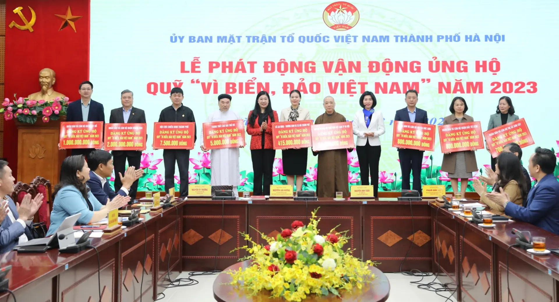 Hà Nội:Tiếp nhận đăng ký 30.877 triệu đồng ủng hộ Quỹ “Vì biển, đảo Việt Nam”