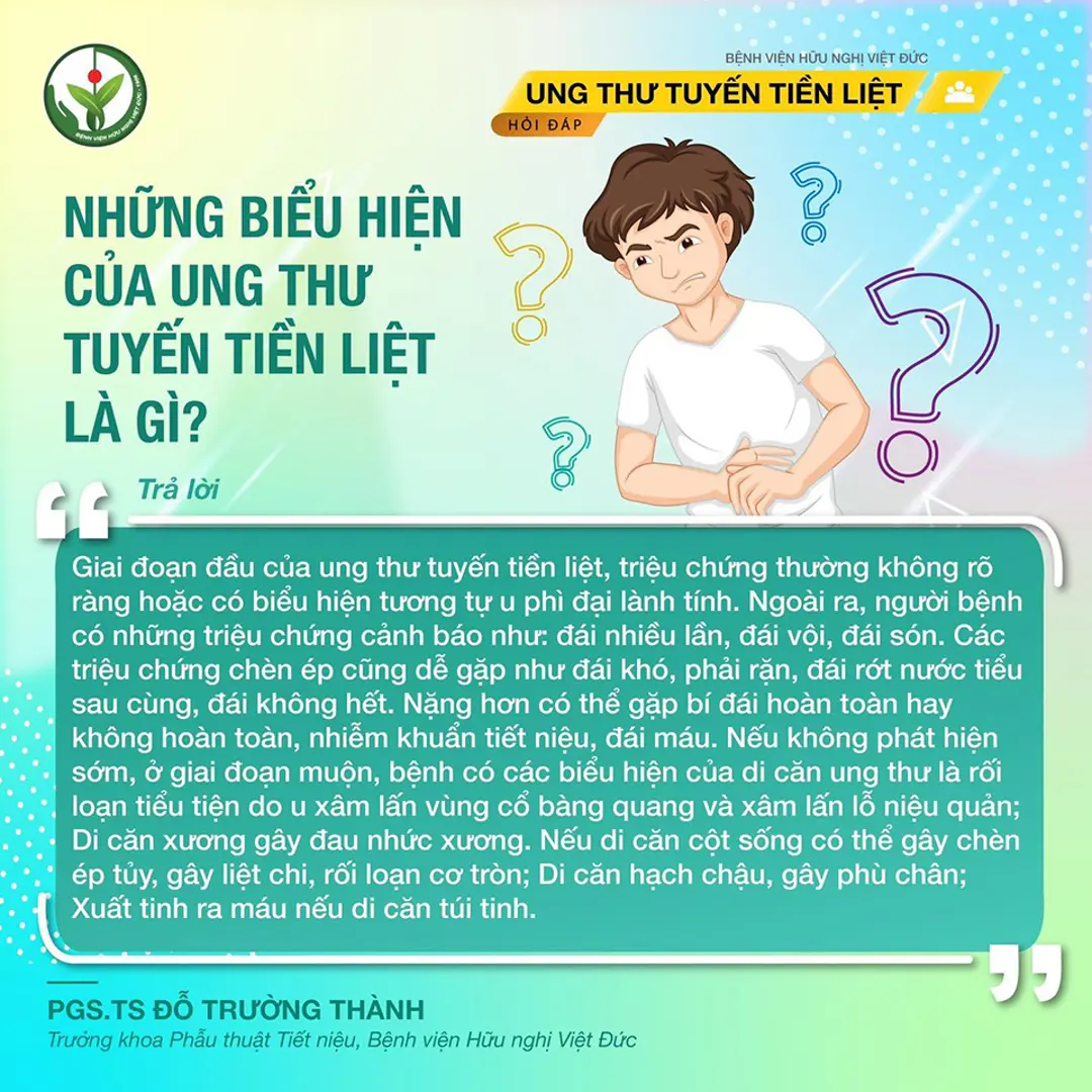 Ung thư tuyến tiền liệt ngày càng có xu hướng gia tăng