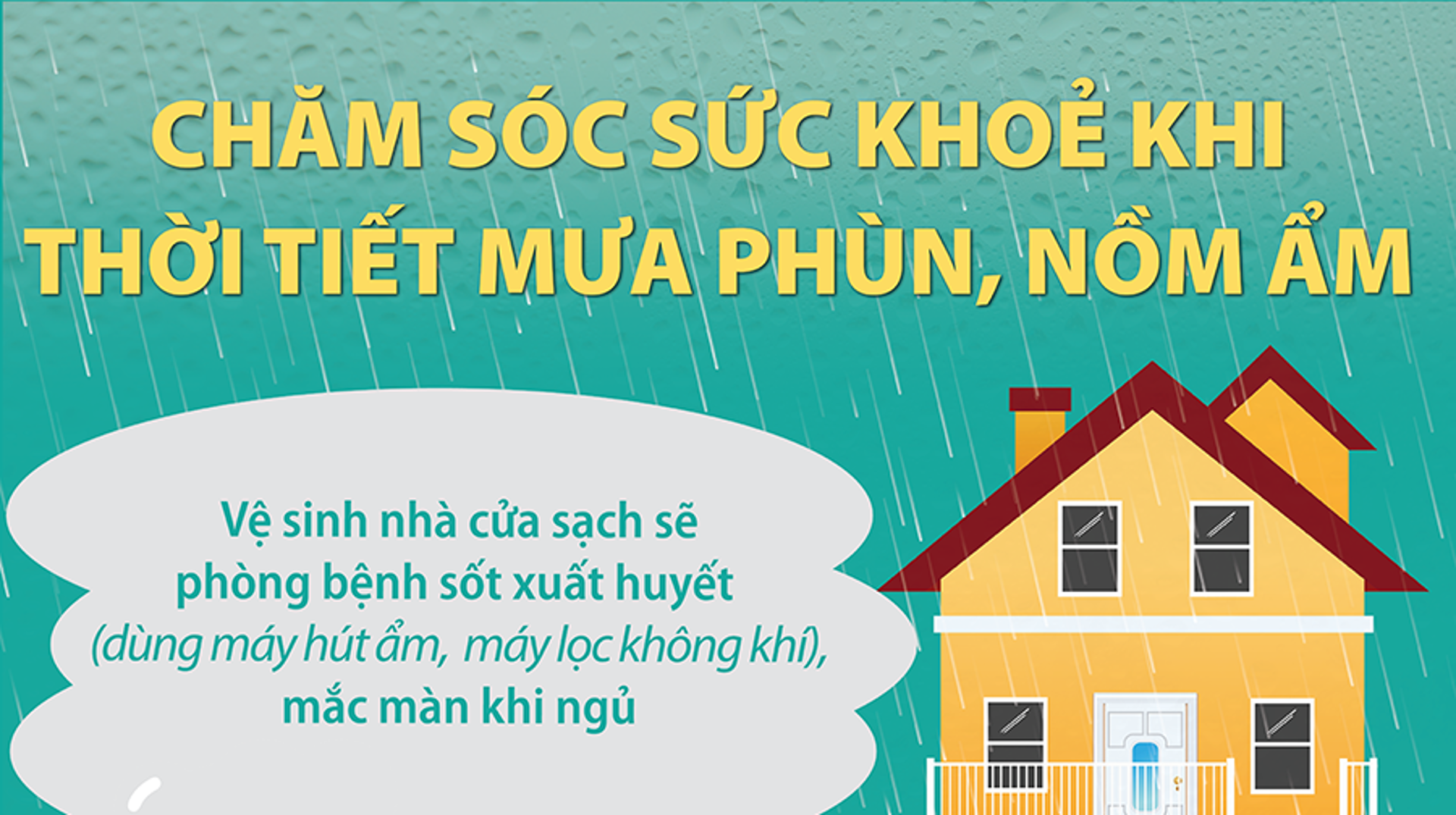 Bí quyết chăm sóc sức khỏe khi thời tiết nồm ẩm