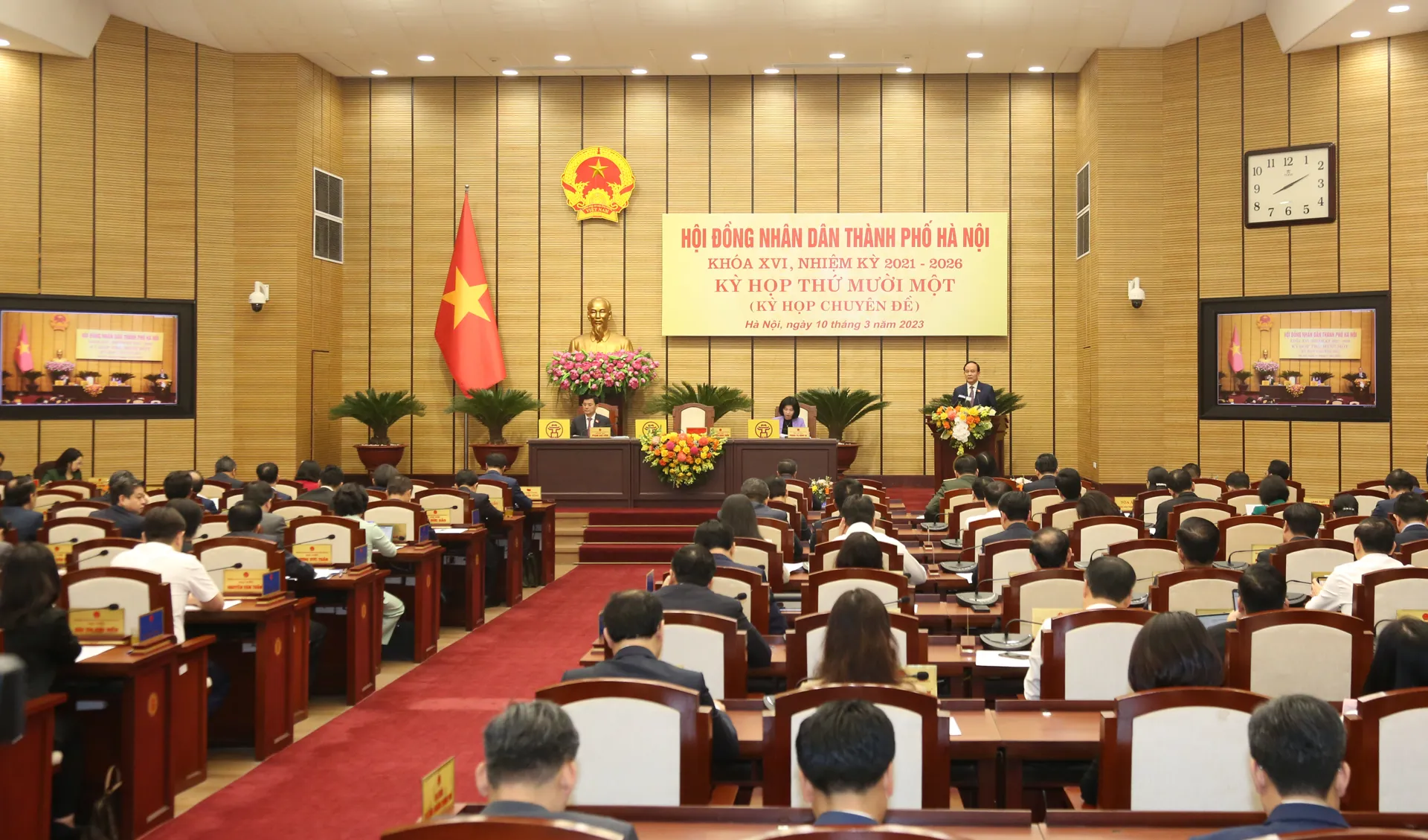 Hoạt động của HĐNDTP Hà Nội thời gian qua đã có nhiều đổi mới để phù hợp với yêu cầu thực tiễn. Ảnh: Thanh Hải
