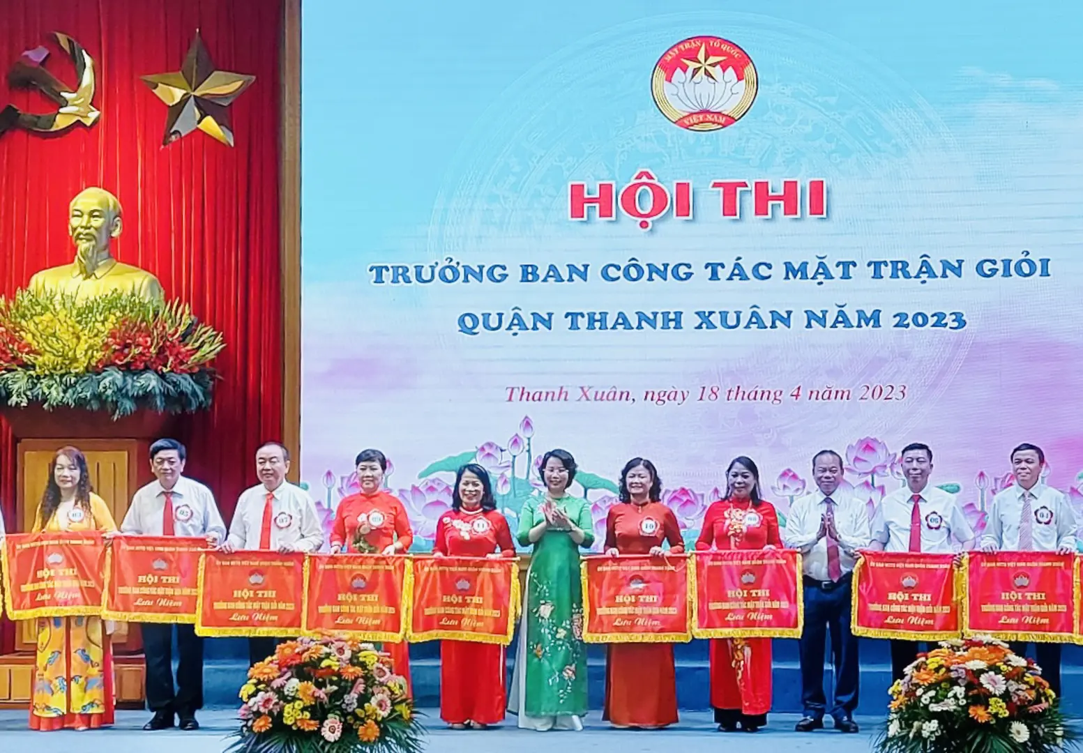 Sôi nổi Hội thi Trưởng ban công tác Mặt trận giỏi quận Thanh Xuân