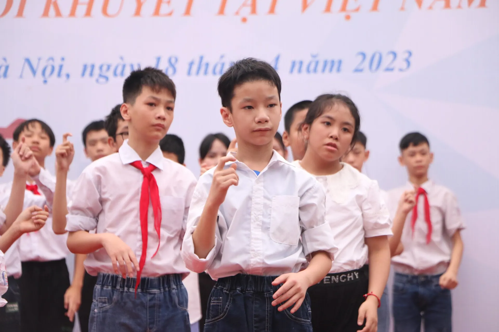 Học sinh Trường Phổ thông cơ sở Xã Đàn tham gia ngày hội Văn hóa- thể thao