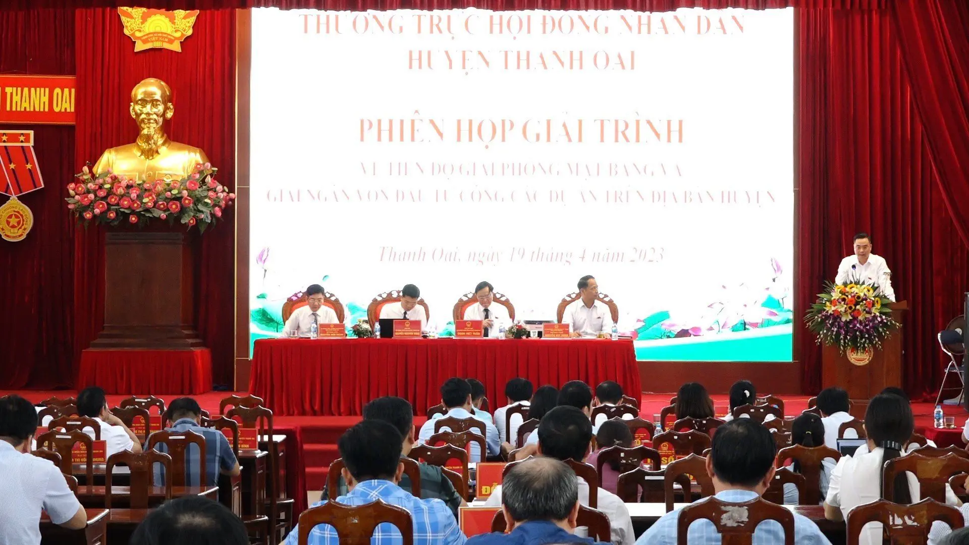 Thanh Oai: Đẩy nhanh tiến độ giải phóng mặt bằng, giải ngân vốn đầu tư công