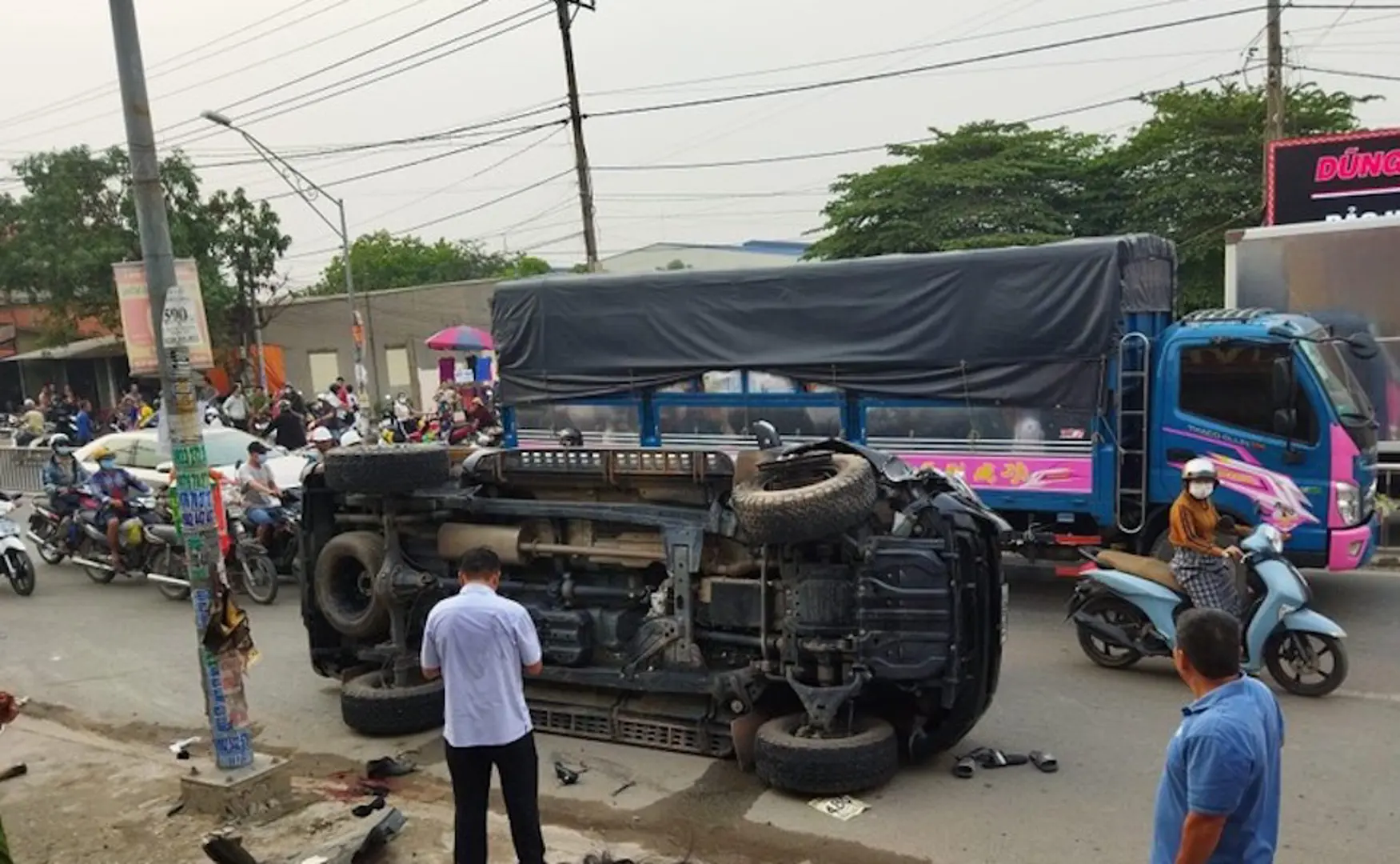 Bắt 2 đối tượng vụ tông xe khiến Thiếu tá Cảnh sát giao thông tử vong