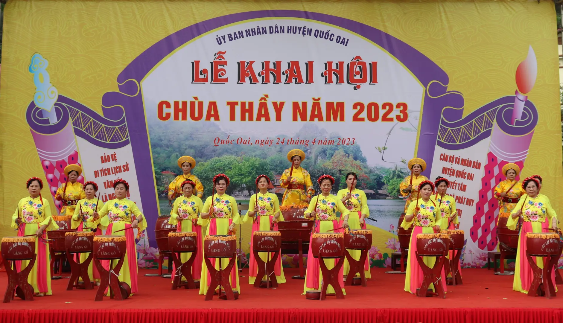 Huyện Quốc Oai chính thức khai hội chùa Thầy năm 2023