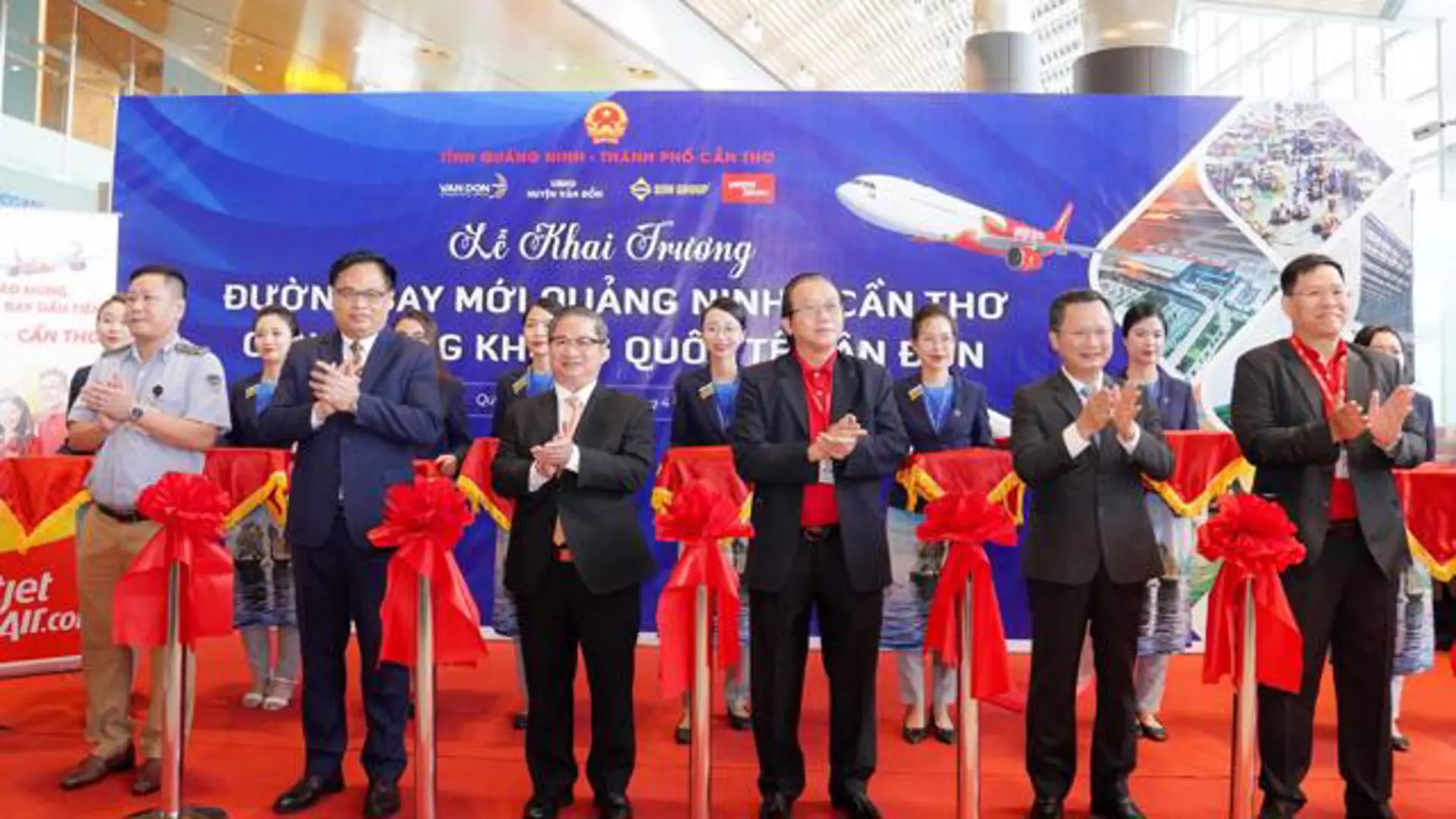 Vietjet chính thức khai trương đường bay thẳng đầu tiên giữa Cần Thơ và Vân Đồn