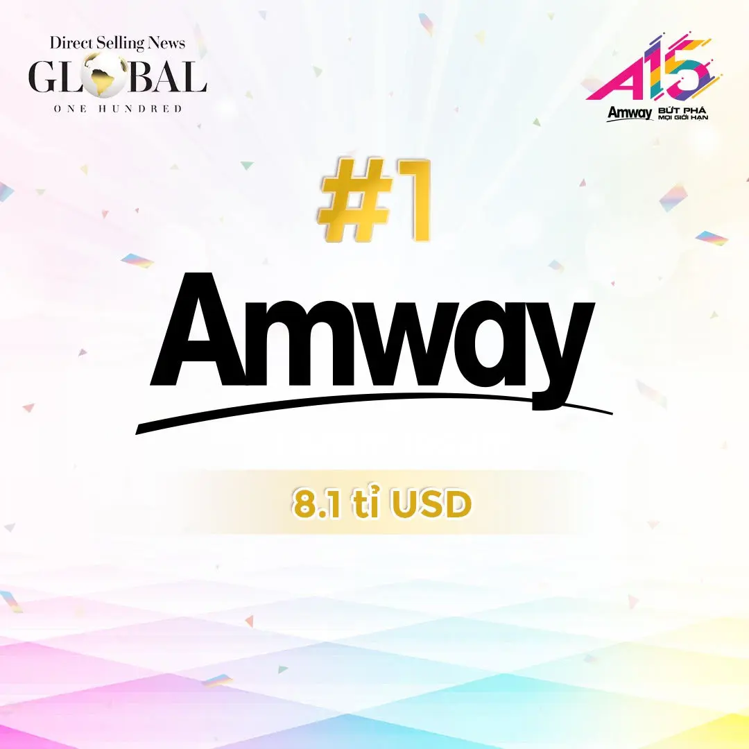 Amway tiếp tục giữ vị trí số 1 thế giới về bán hàng trực tiếp