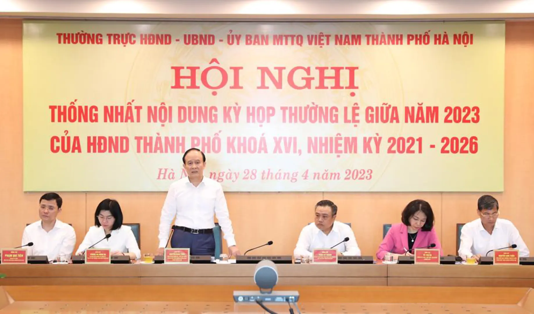 Thống nhất nội dung Kỳ họp HĐND thành phố Hà Nội thường kỳ giữa năm 2023