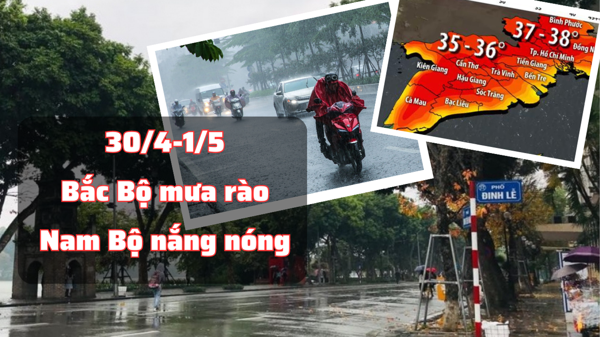 Thời tiết dịp 30/4-1/5: Bắc Bộ mưa rào, Nam Bộ nắng nóng