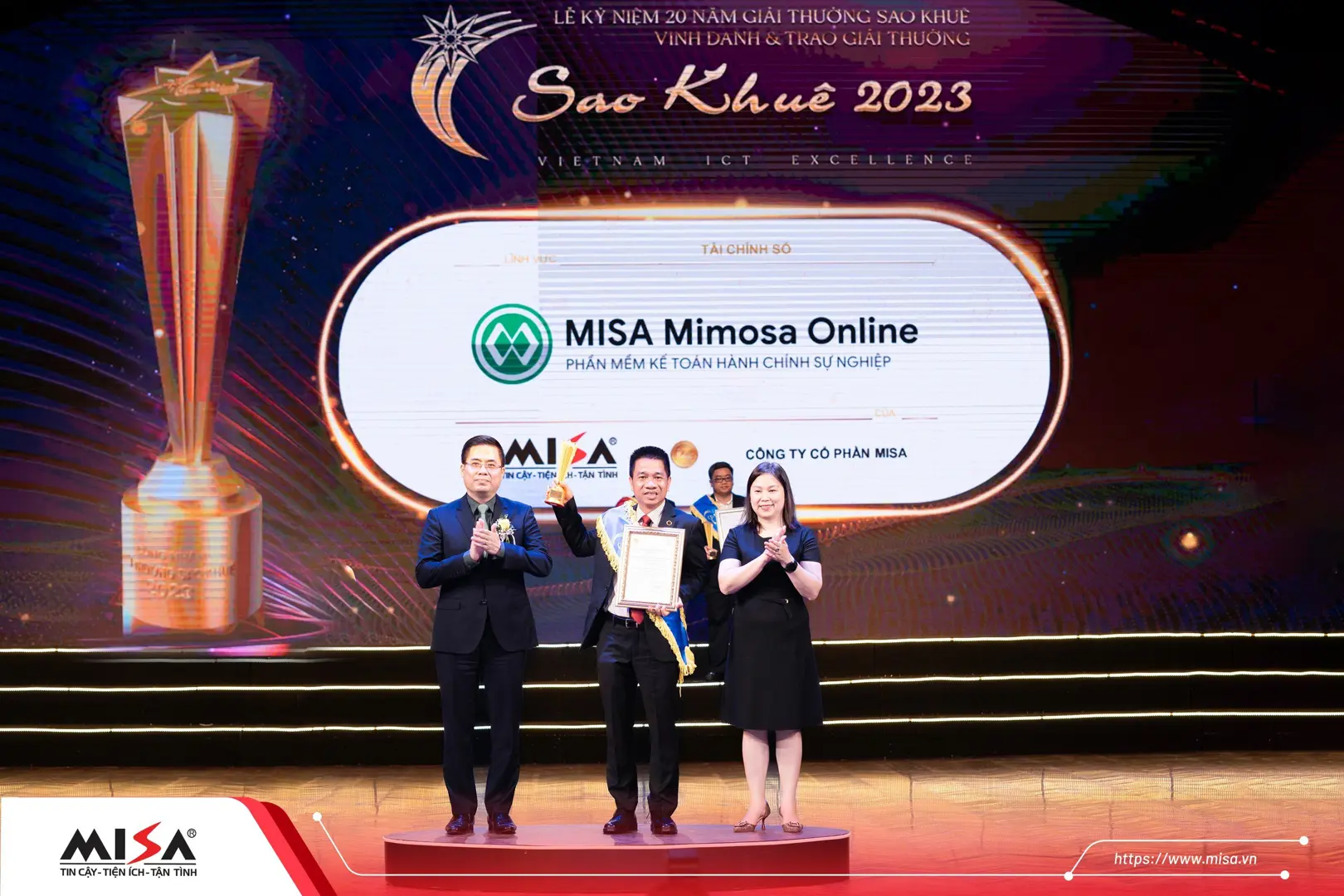 MISA Mimosa Online xuất sắc giành giải thưởng Sao Khuê 2023