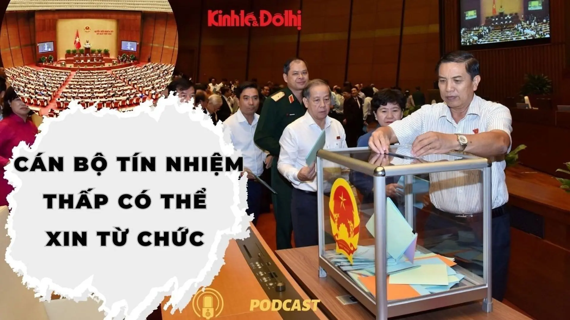 Không cần hết nhiệm kỳ, cán bộ tín nhiệm thấp có thể xin từ chức 