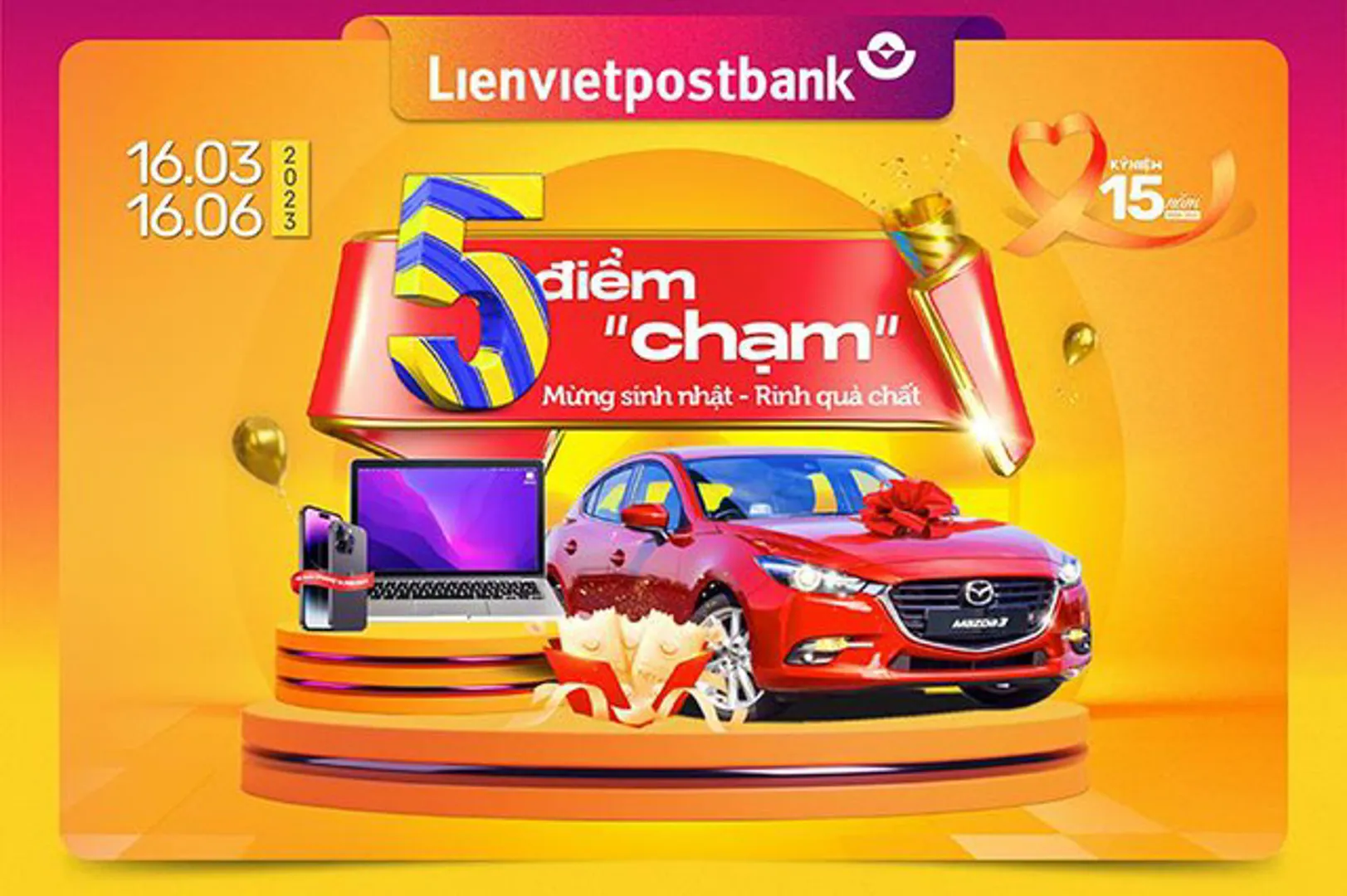 Giao dịch không nhàm chán với 5 điểm “chạm” nhận quà chất từ Lienvietpostbank