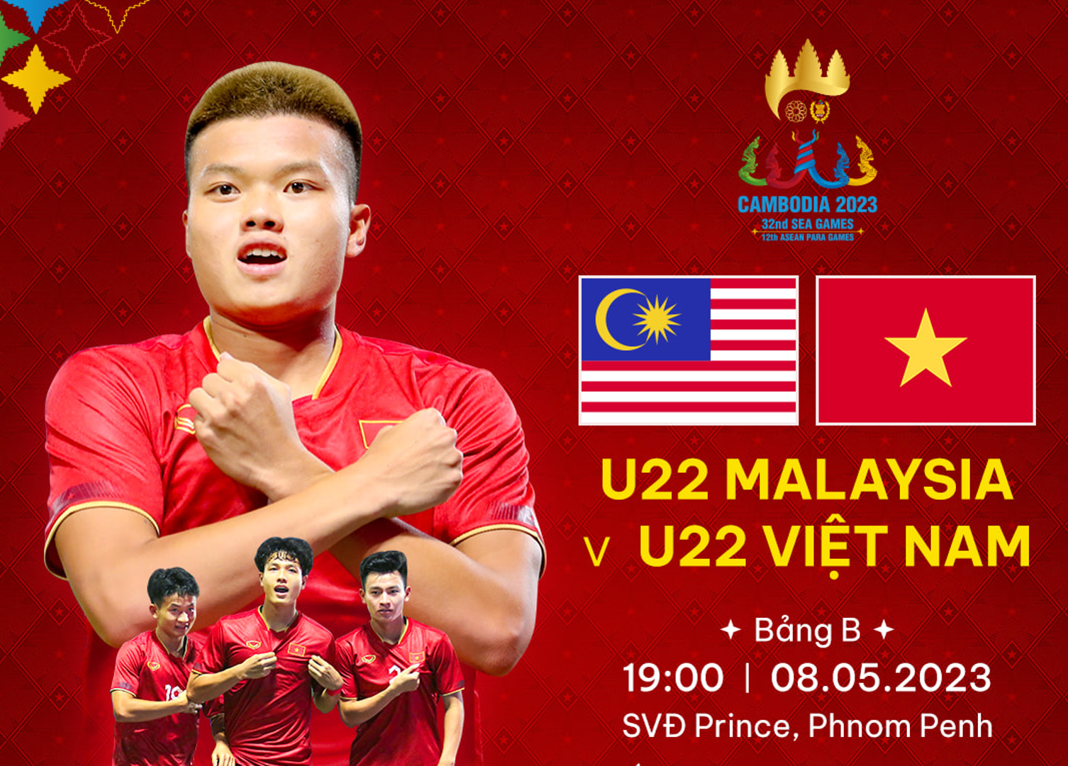 Trực tiếp U22 Malaysia vs U22 Việt Nam: Chiến thắng để vào bán kết sớm