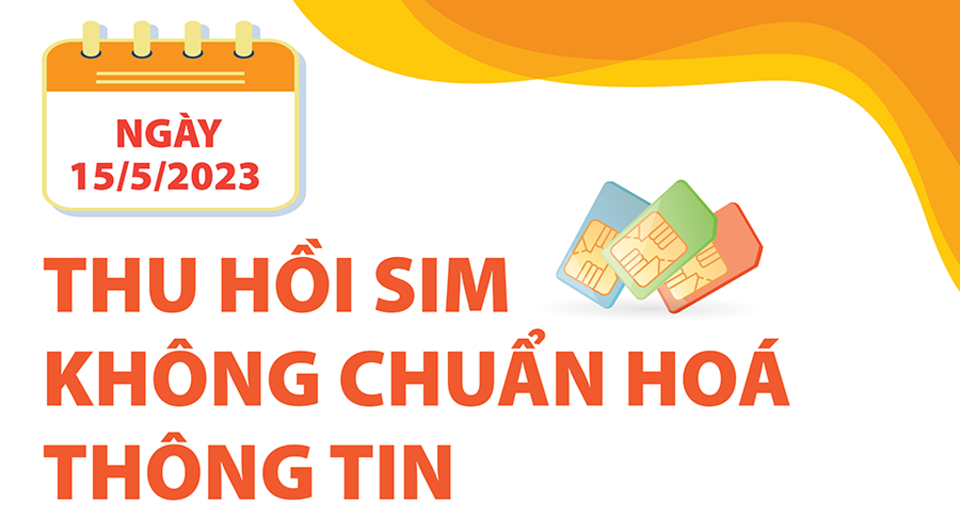 Từ ngày 15/5,  thu hồi sim không chuẩn hóa thông tin